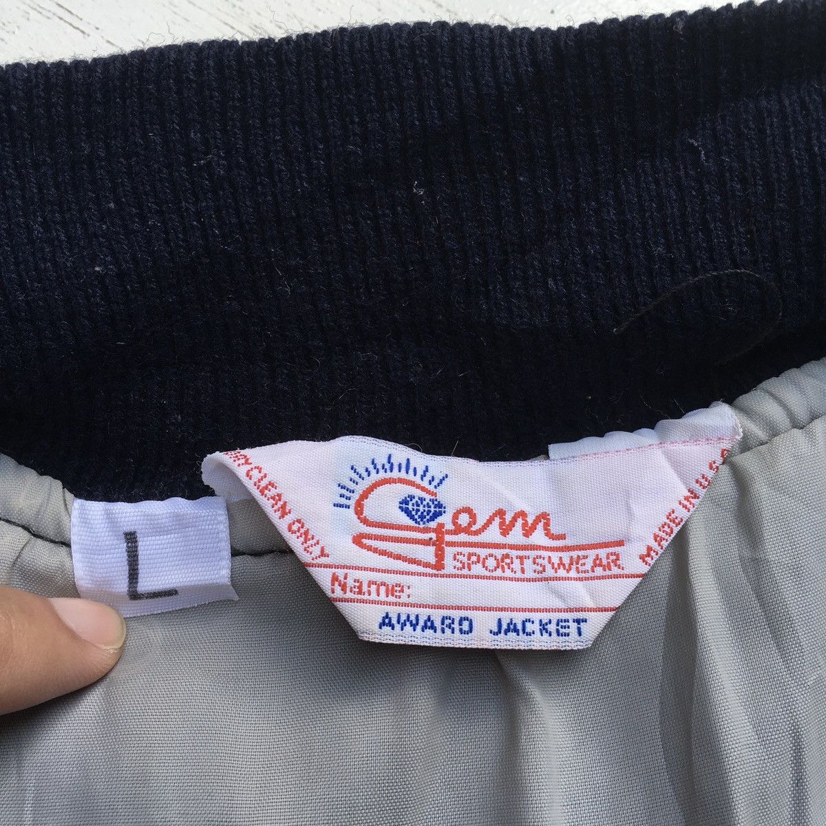 Vintage Vintage Michigan Wool Varsity Jacket Gem Sportswear Size US L / EU 52-54 / 3 - 7 Thumbnail