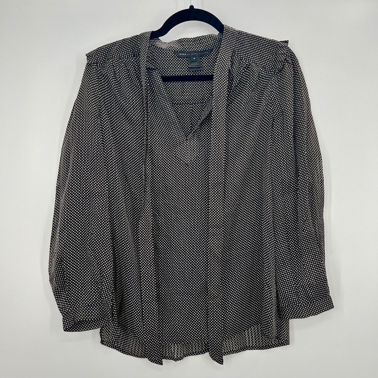 Marc by Marc Jacobs Marc by Marc Jacobs 100% Silk Polka Dots Pulllover Blouse Size M / US 6-8 / IT 42-44 - 1 Thumbnail