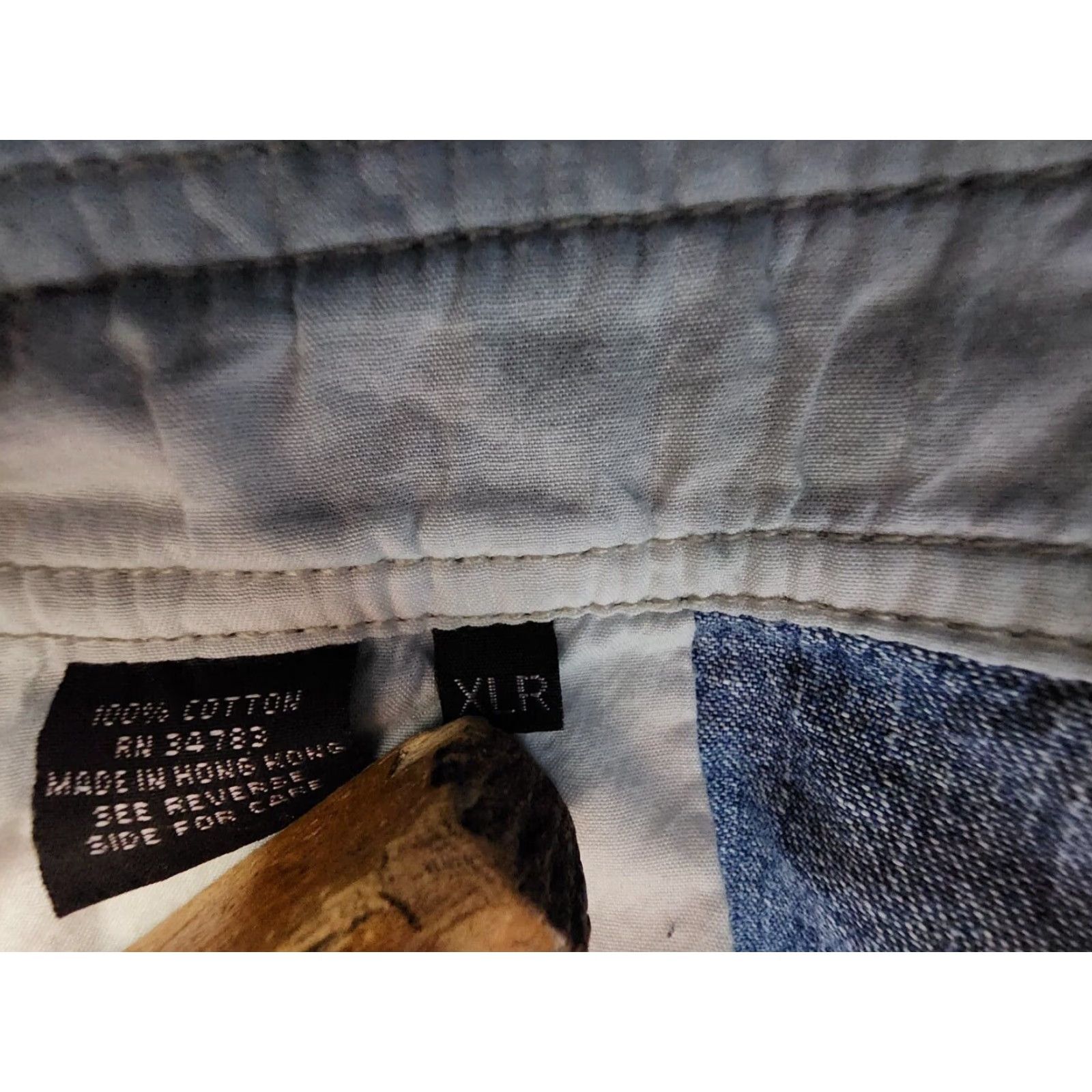 Lee VINTAGE Lee Denim Overall Jean Shorts Womens XL Blue USA Size 40" / US 18 - 5 Thumbnail