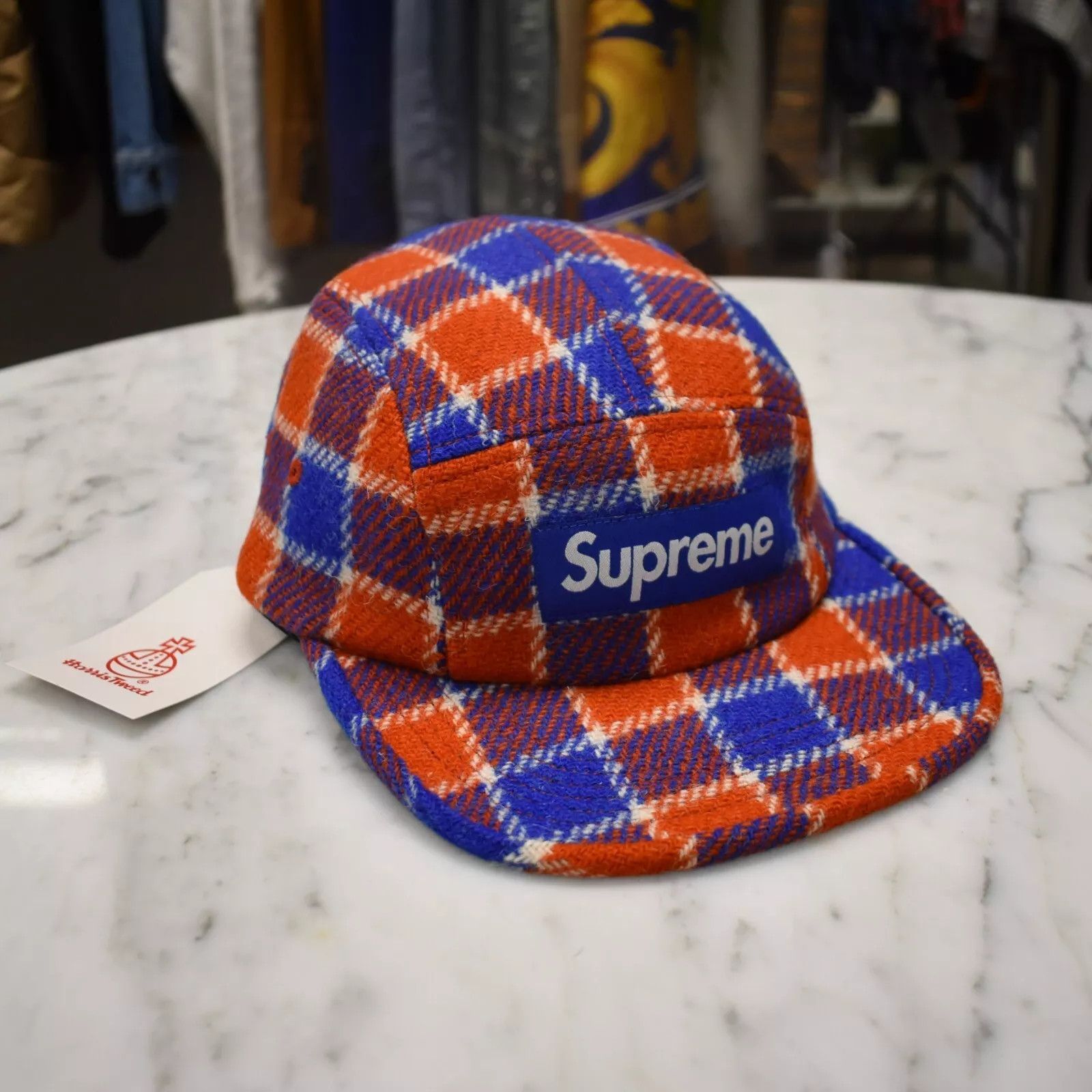 Supreme Harris Tweed Camp Cap (SS25) - $58