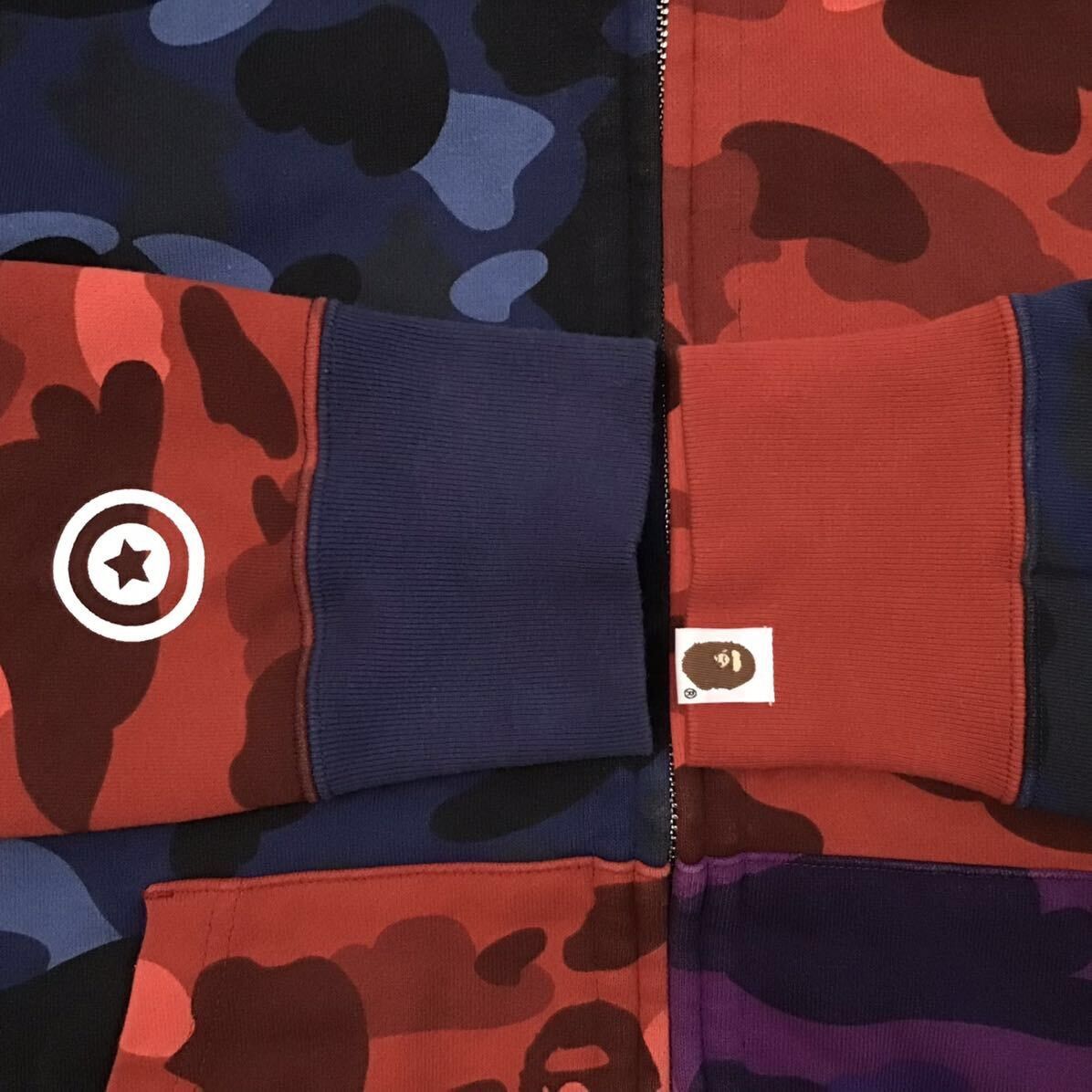 Bape BAPE Double Shark full zip Hoodie Crazy Camo a bathing ape Size US M / EU 48-50 / 2 - 6 Thumbnail