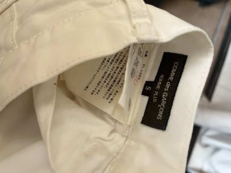 Comme des Garcons Archival Comme des Garçons Homme White Trousers Size US 29 - 3 Thumbnail