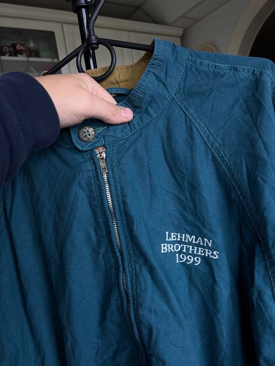Vintage Vintage 90s Lehman Brothers 1999 Bank Jacket Full Zip Y2K Size US L / EU 52-54 / 3 - 2 Thumbnail