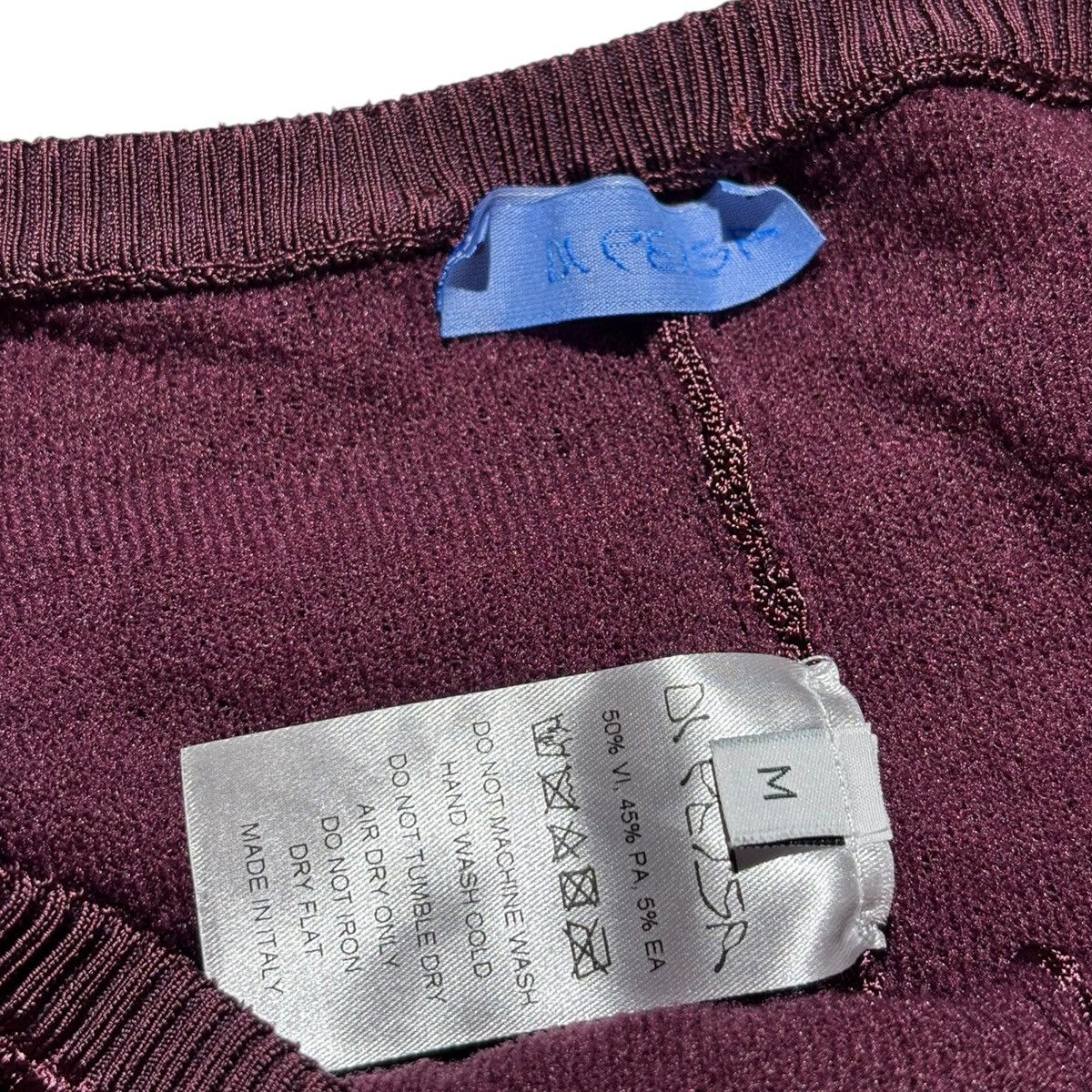 Designer Di petsa $900 Wet look knit stretch trousers Size 28" / US 6 / IT 42 - 3 Thumbnail
