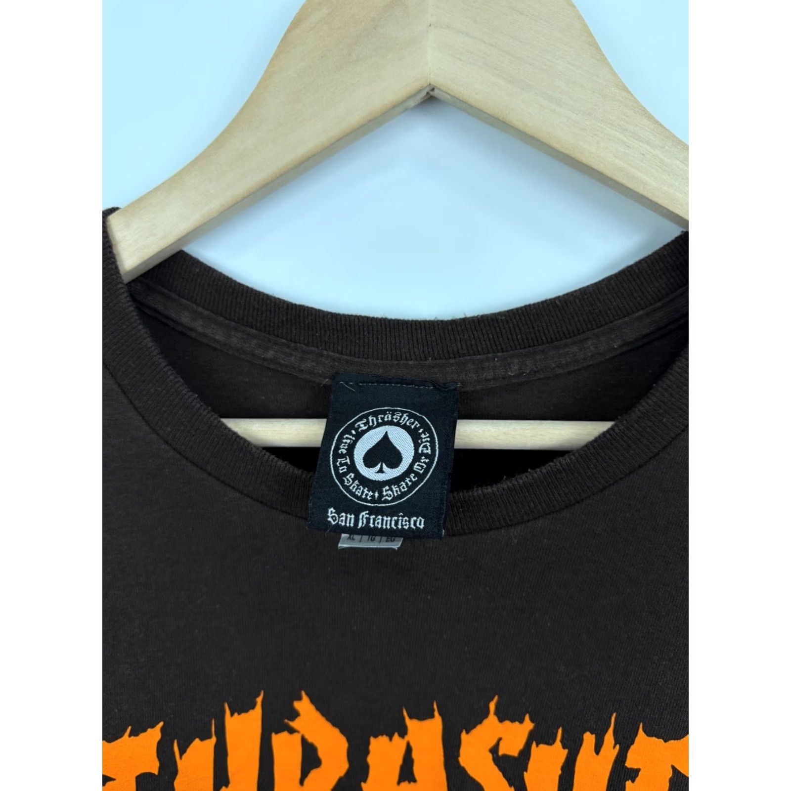 Thrasher Thrasher Burn It Down T-Shirt Men XL Brown Y2K Rare Retro Hype Crew Neck Short Sleeve Brown Shirt Mens XLTex Size US XL / EU 56 / 4 - 7 Thumbnail