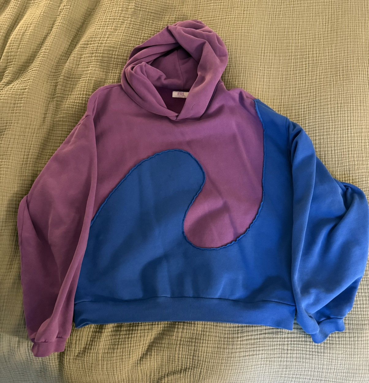 ERL ERL Zip Hoodie Blue California | Grailed