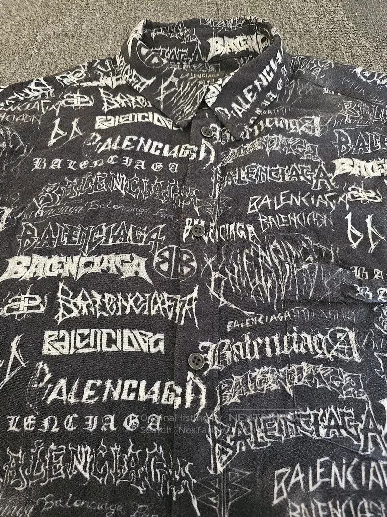 Balenciaga Balenciaga Oversized Graffiti Shirt. Size US XXL / EU 58 / 5 - 3 Thumbnail