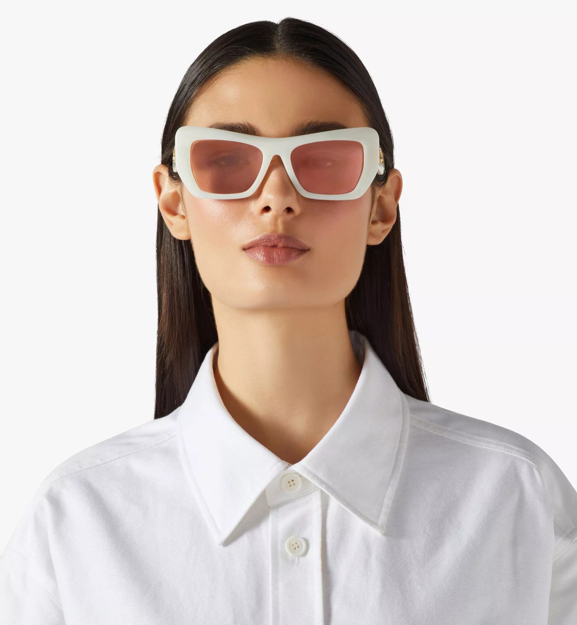 MCM o1mt1gz0825 Size: OS / Unisex Sunglasses in White Size ONE SIZE - 5 Thumbnail