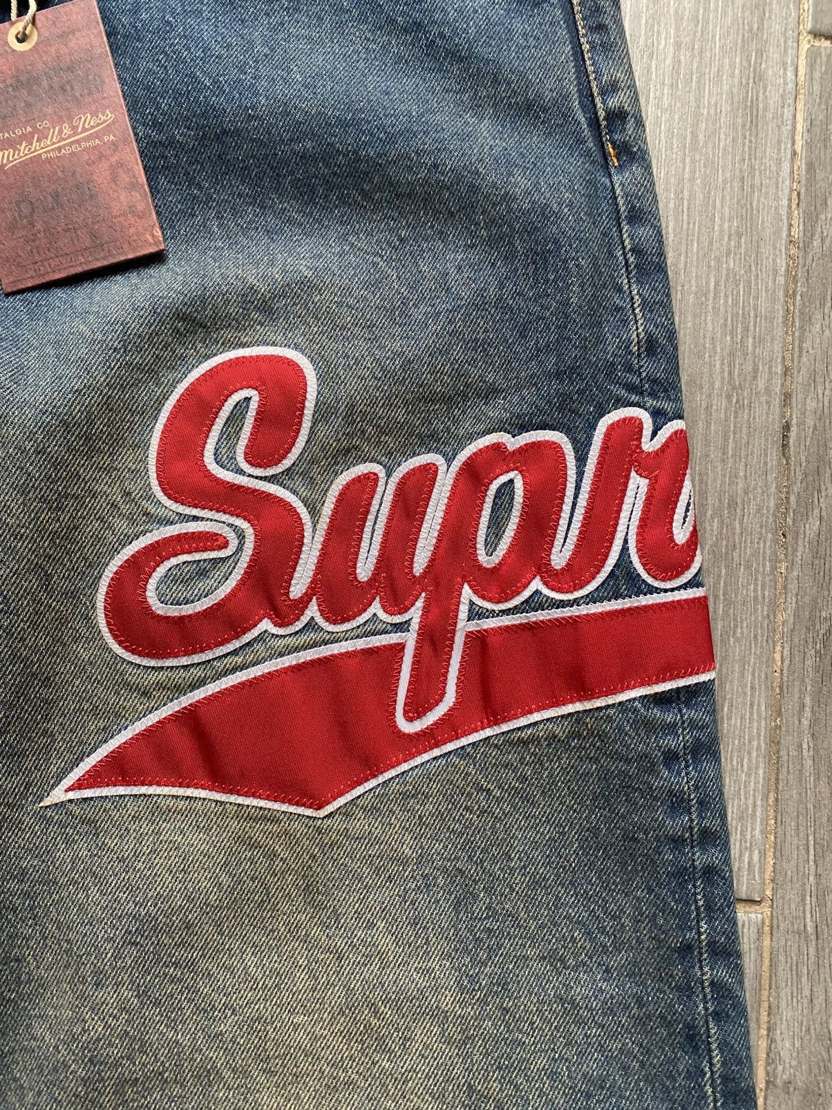 Supreme Supreme Mitchell & Ness Atlanta Braves Loose Fit Jean 36 Size US 36 / EU 52 - 4 Thumbnail