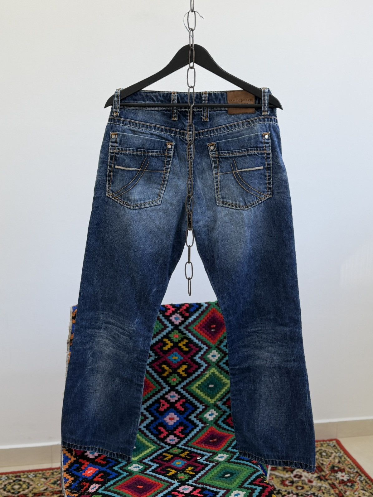 Hedi Slimane Vintage Dior Hedi Slimane Style Washed Denim Jeans Size US 32 / EU 48 - 7 Thumbnail