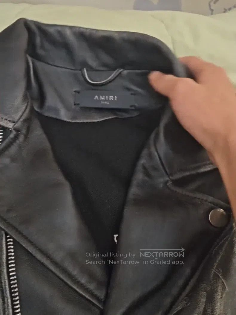 Amiri Amiri Out-dog-toothed vampire leather jacket Size US S / EU 44-46 / 1 - 1 Thumbnail