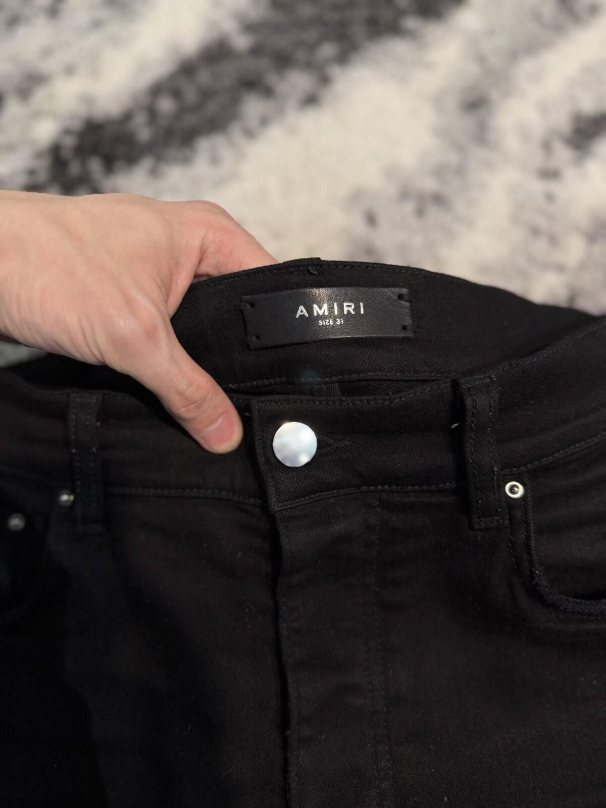 Amiri Size 31 - Amiri Black Regular Pants Jeans 100% Authentic Size US 31 - 8 Thumbnail
