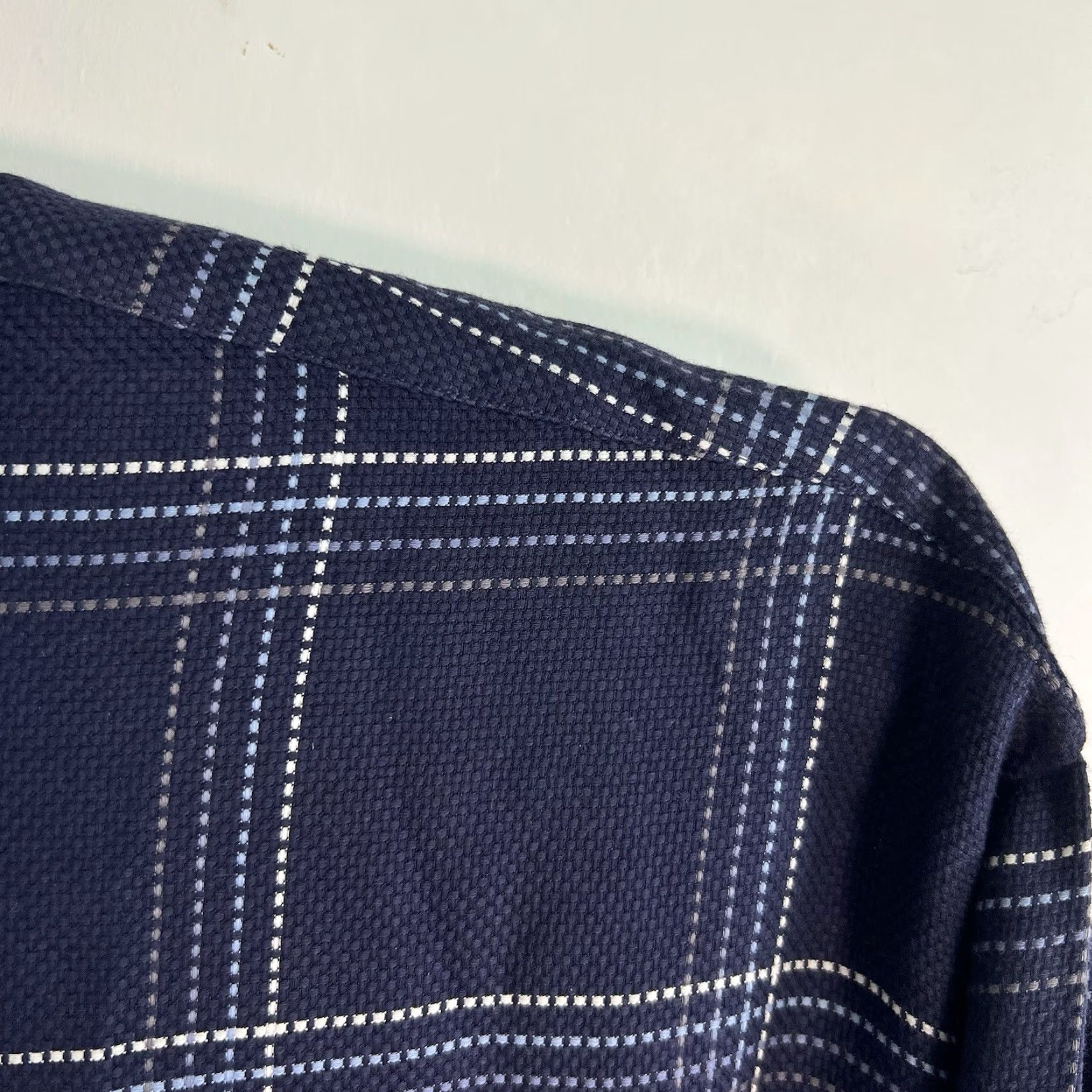 Cremieux VINTAGE Daniel Cremieux Button-Up Checked Shirt Big & Tall 3X Blue Italian Cotton Men’s Long Sleeve, Chest 66 in, Size Big & Tall, Mens Size US XXL / EU 58 / 5 - 3 Thumbnail
