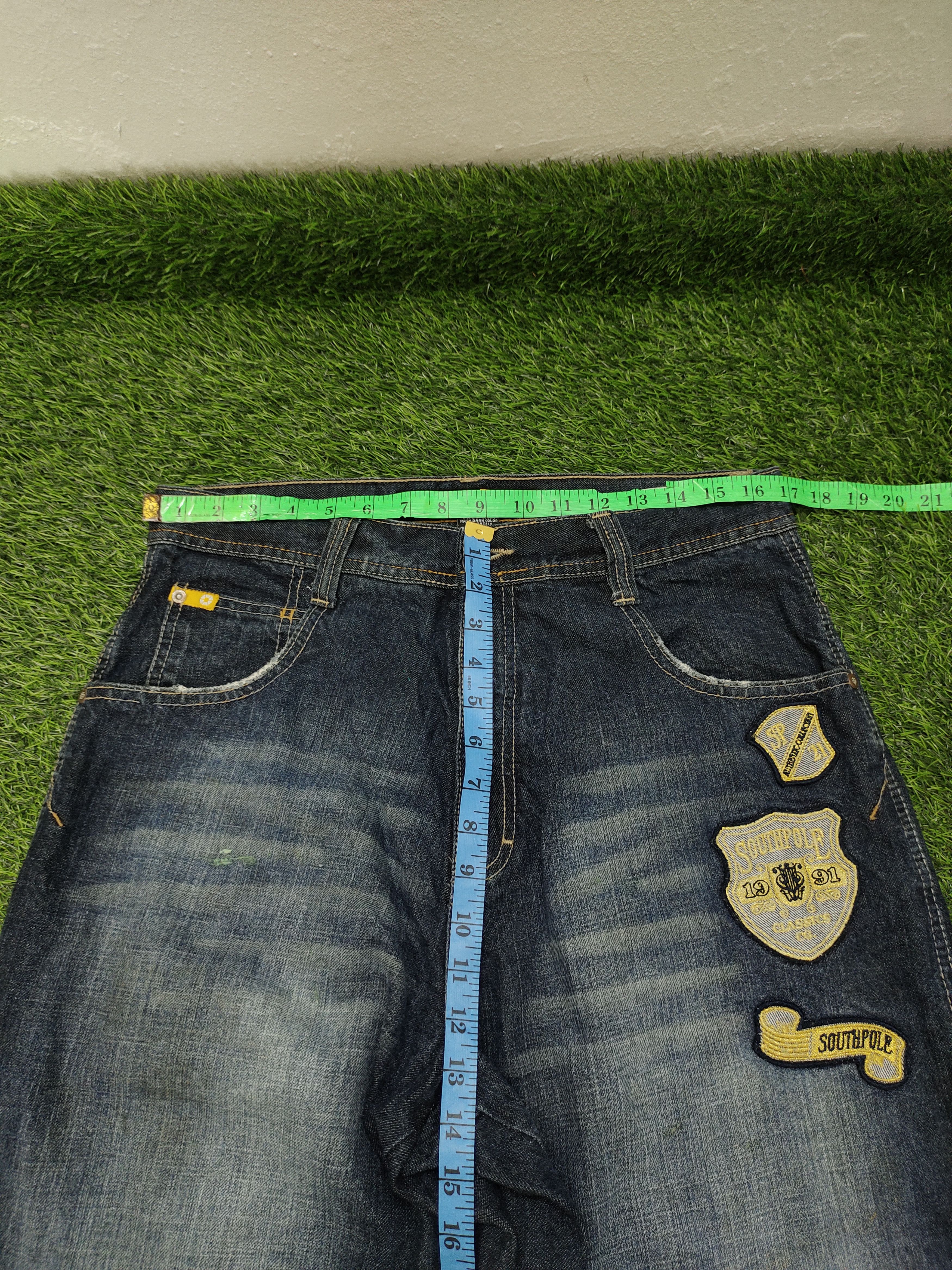 Southpole Vintage Y2k Southpole Patches Distress Faded Baggy Jeans Size US 34 / EU 50 - 13 Thumbnail