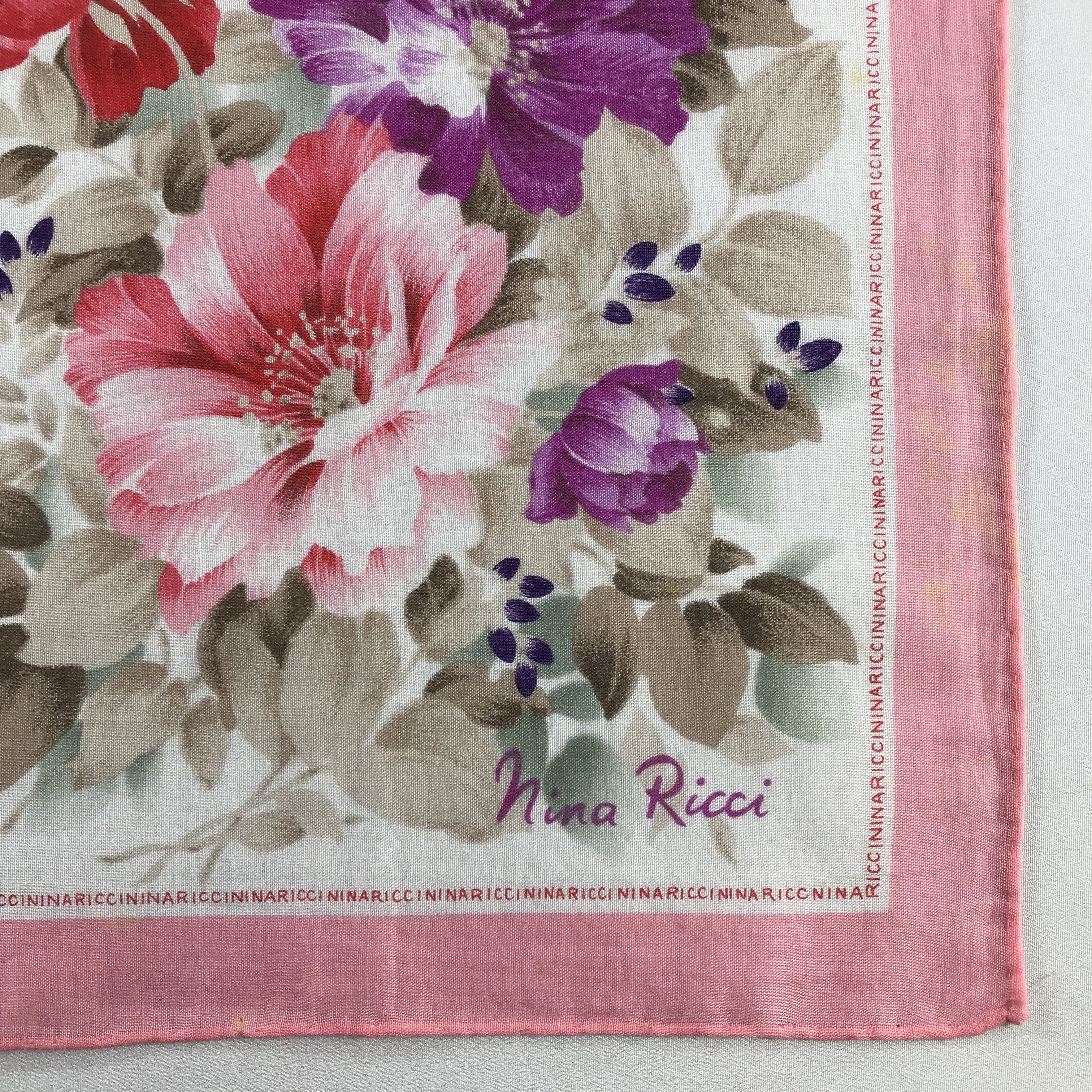 Nina Ricci Nina Ricci Handkerchief / Bandana / Neckerchief C783 Size ONE SIZE - 5 Thumbnail
