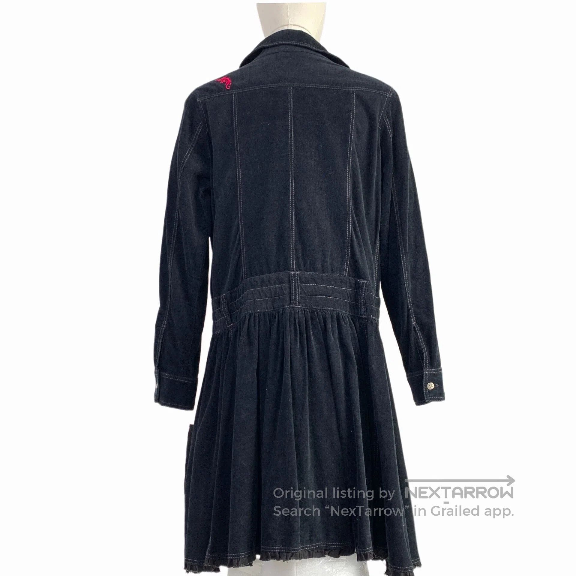 Other Asymmetrical Corduroy Windbreaker Coat. Size M / US 6-8 / IT 42-44 - 2 Thumbnail