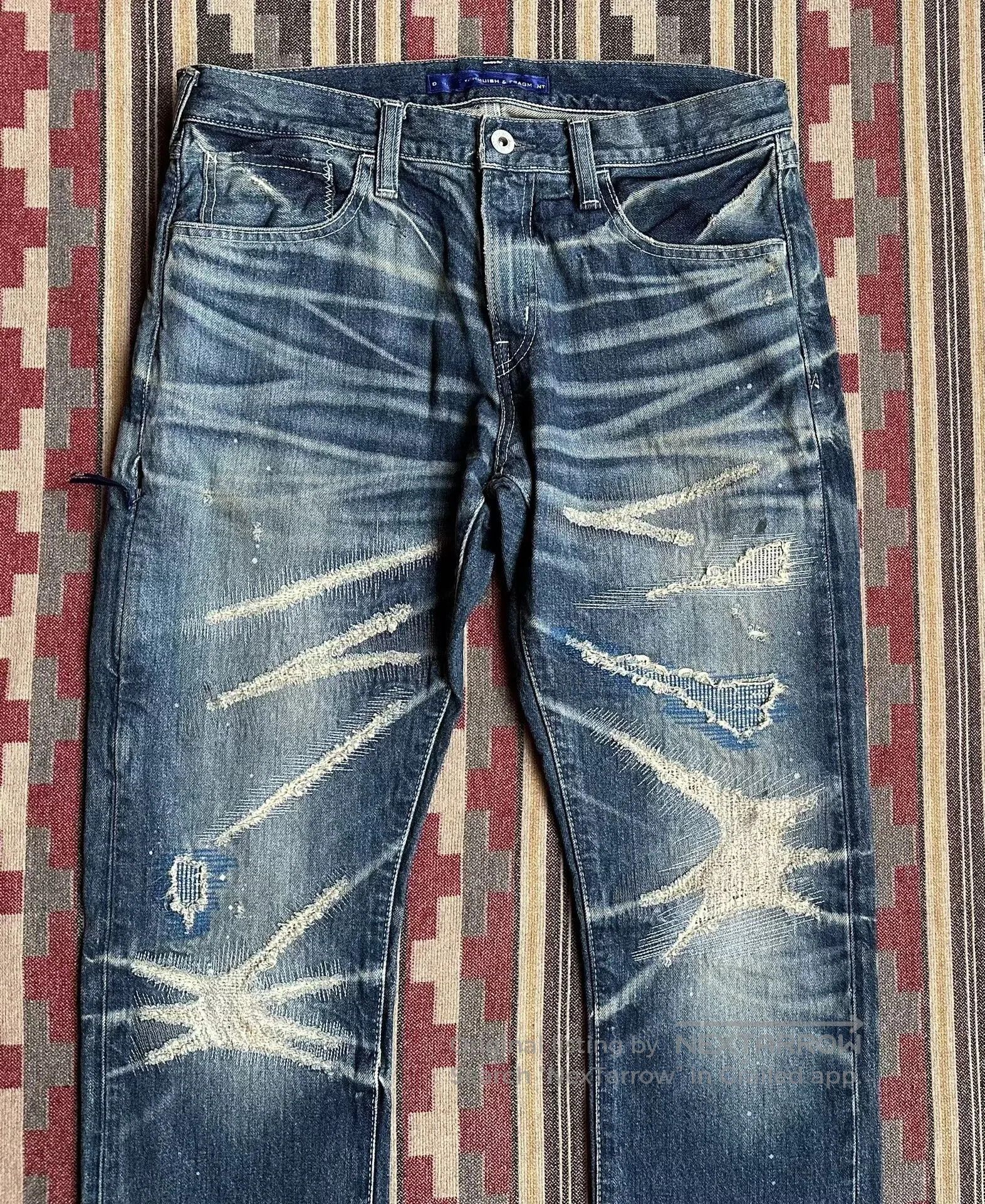 Vanquish denim by vanquish&fragment distressed jeans. Size US 32 / EU 48 - 3 Thumbnail