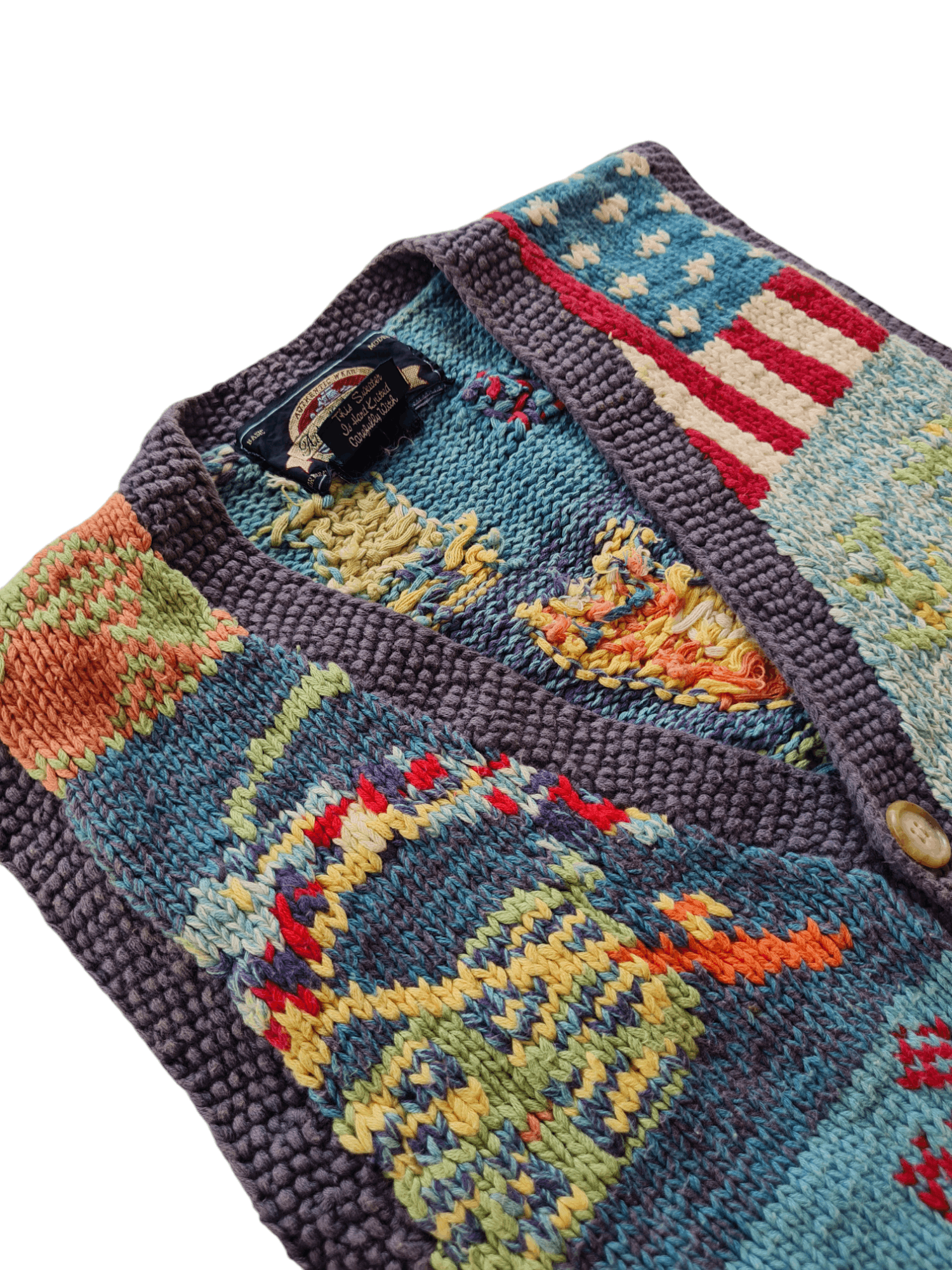 Japanese Brand × Vintage Vintage Vest Knitted By Hand Size US M / EU 48-50 / 2 - 5 Thumbnail