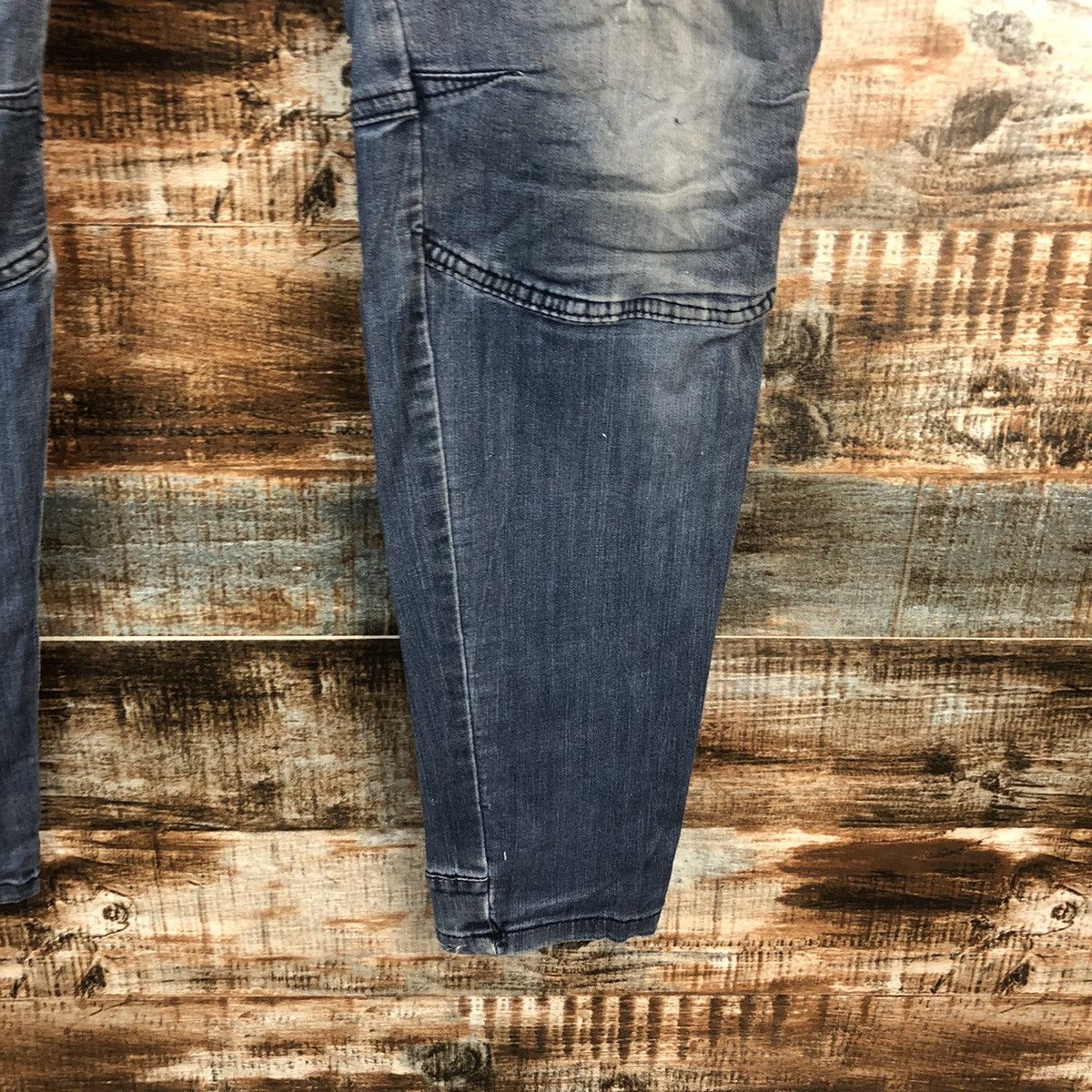 Japanese Brand Field Core Blue Distressed ripped Denim Pants #A2109 Size US 29 - 12 Thumbnail