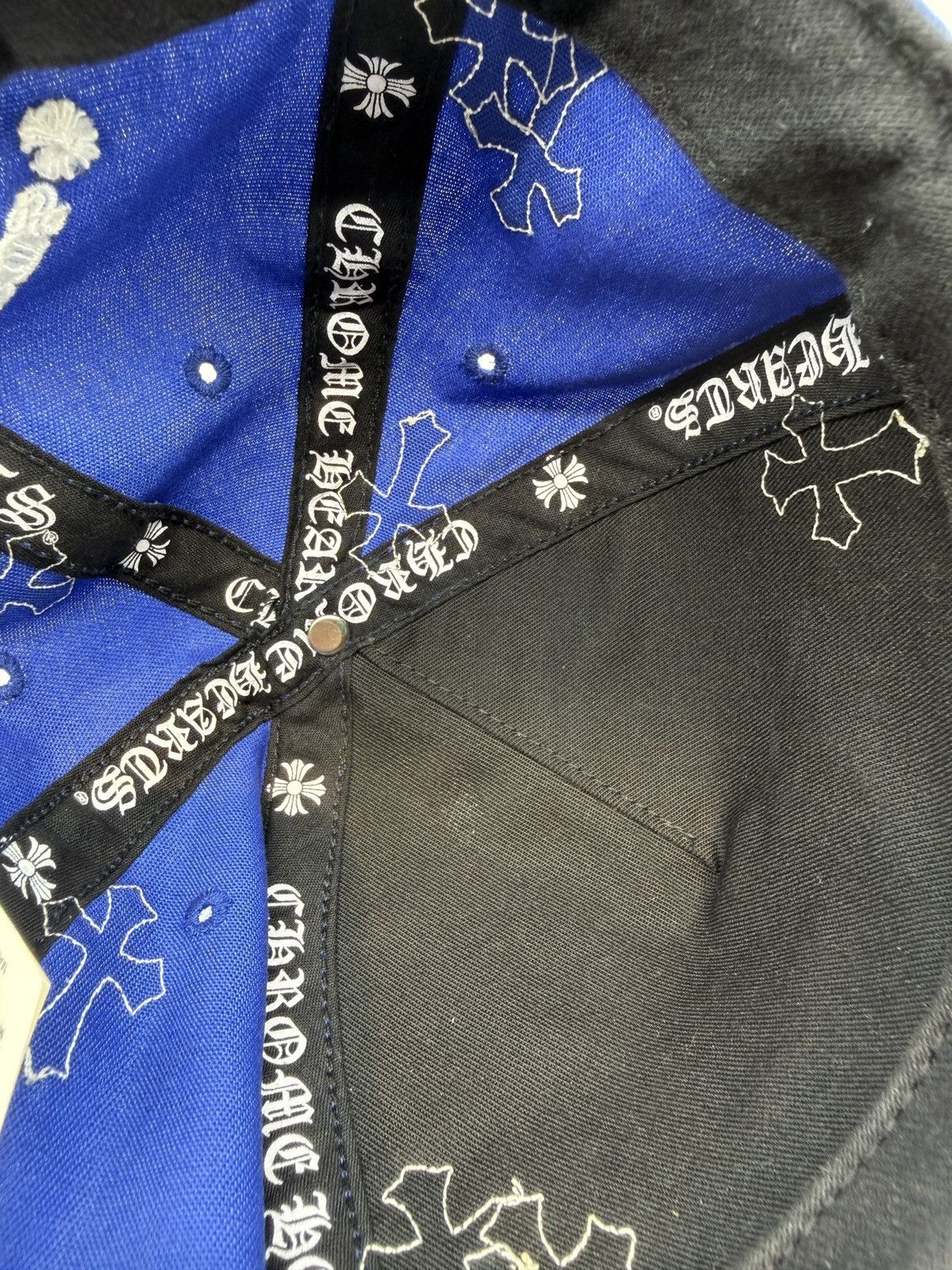 Chrome Hearts Chrome Hearts Cross Patch Hat Blue/White Size ONE SIZE - 6 Thumbnail