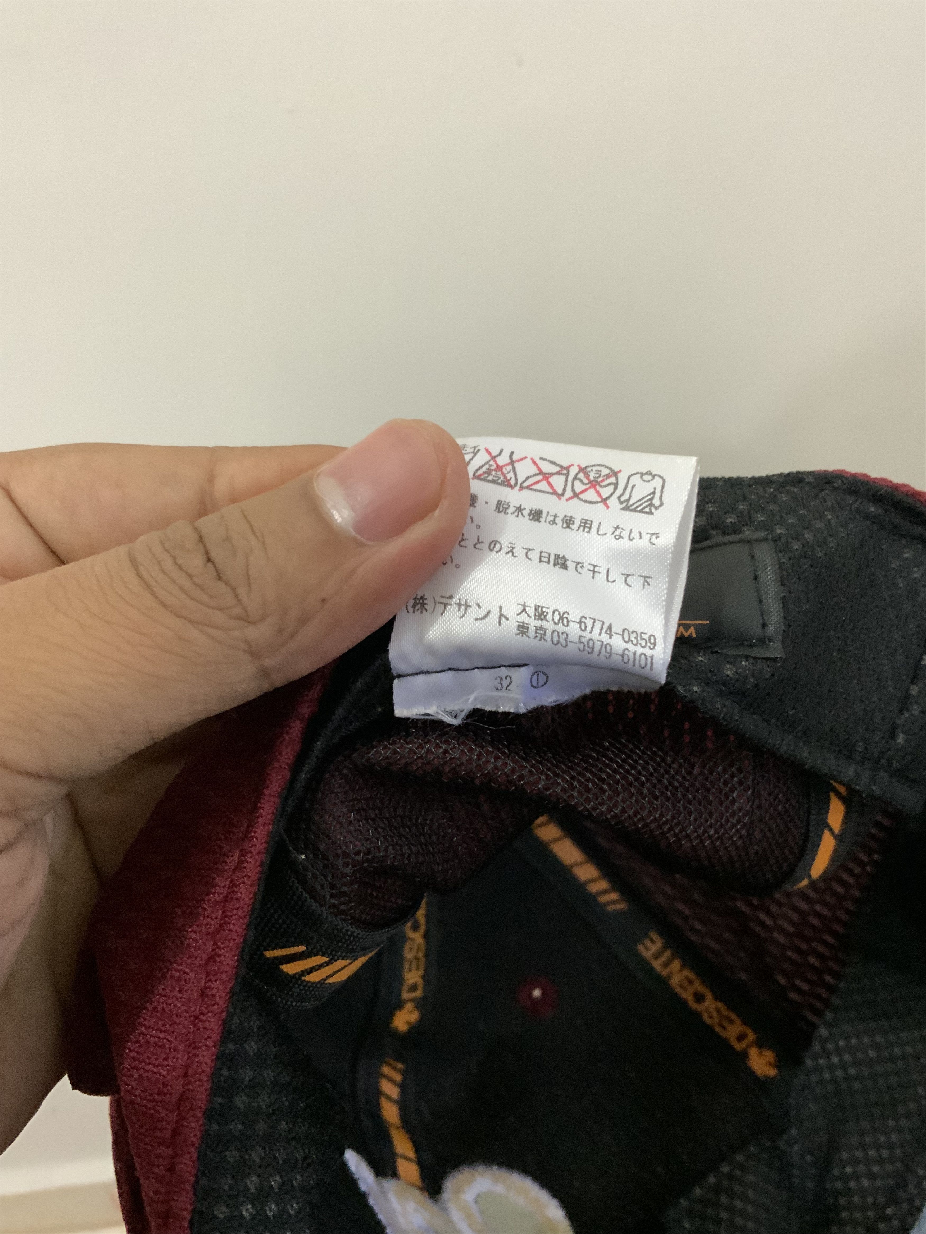 Japanese Brand Descente Maroon Fitted Hat Cap Size ONE SIZE - 13 Thumbnail