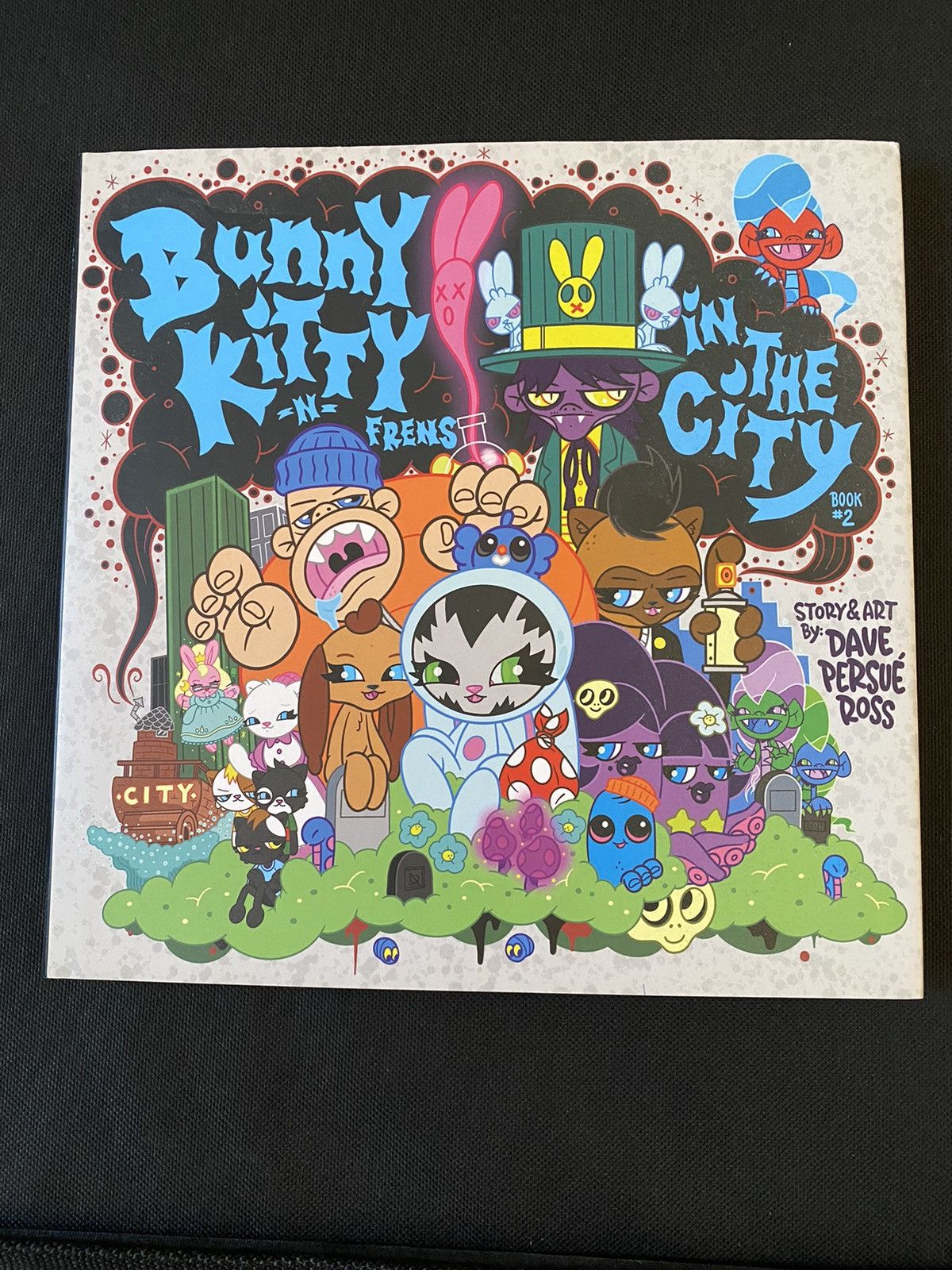 Alife Bunny Kitty signed book original art Dave Persue Size ONE SIZE - 1 Thumbnail