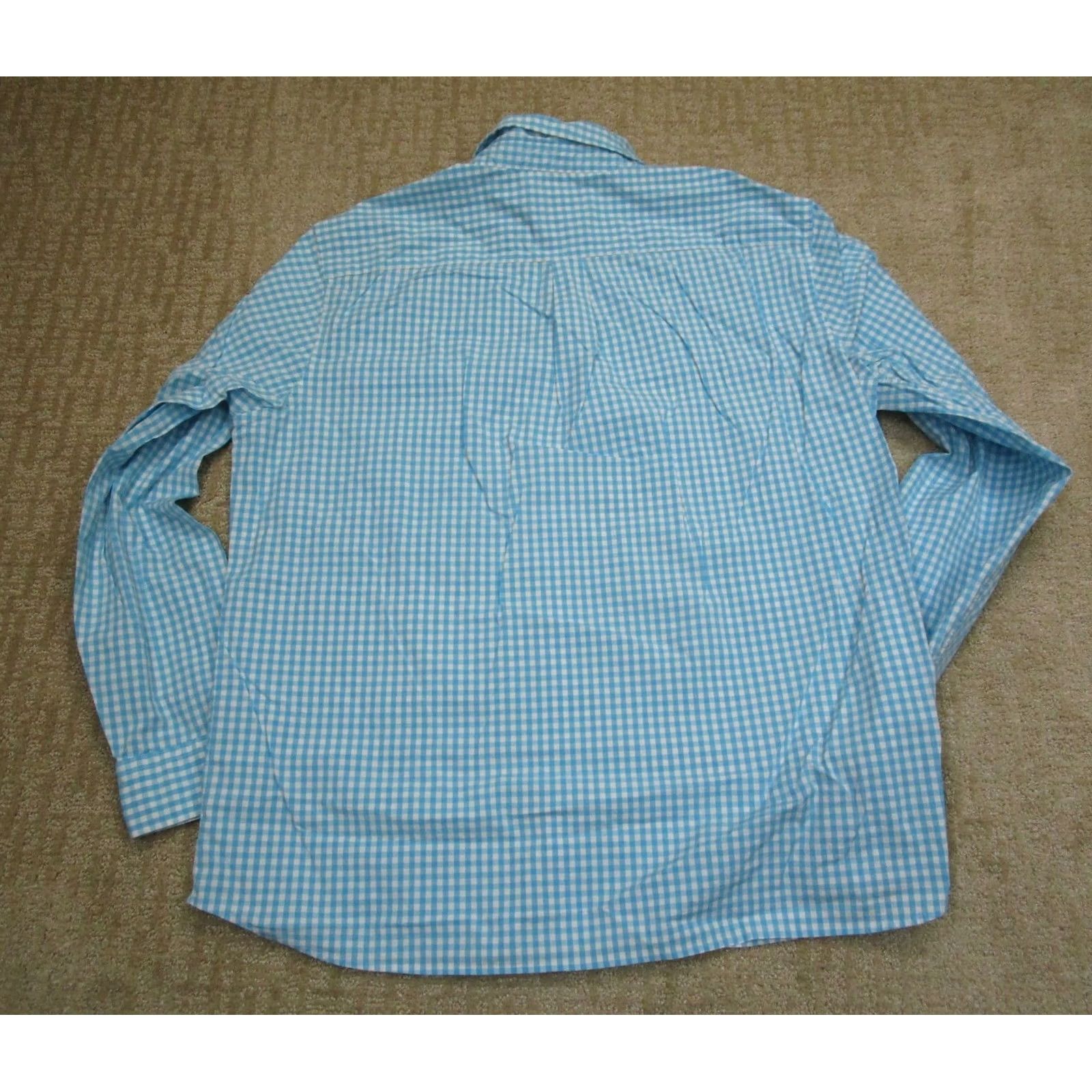 Vineyard Vines Vineyard Vines Shirt Men XL Blue Gingham Check Long Sleeve Classic Fit Size US XL / EU 56 / 4 - 3 Thumbnail