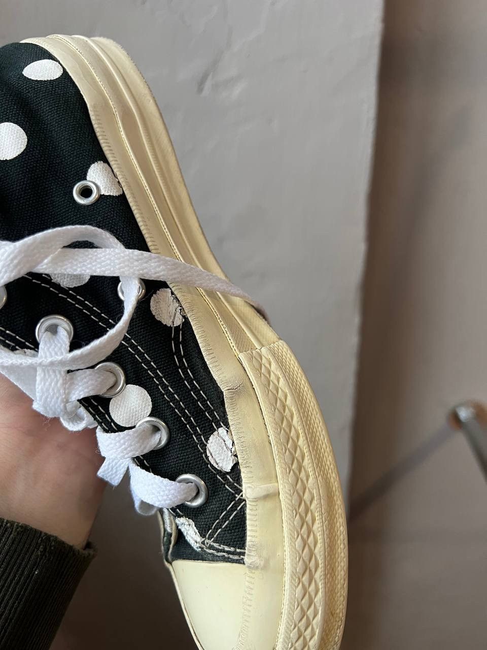 Comme des Garcons PLAY PLAY COMME DES GARCONS X CONVERSE ICONIC RED HEART SNEAKERS Size US 7.5 / IT 37.5 - 9 Thumbnail
