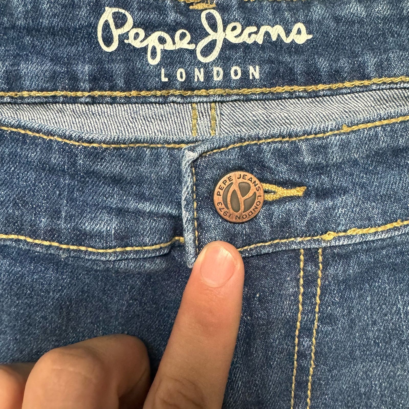 Pepe Jeans Pepe Jeans London Y2K Vintage Blue Denim Straight Leg Jeans Size US 40 / EU 56 - 4 Thumbnail