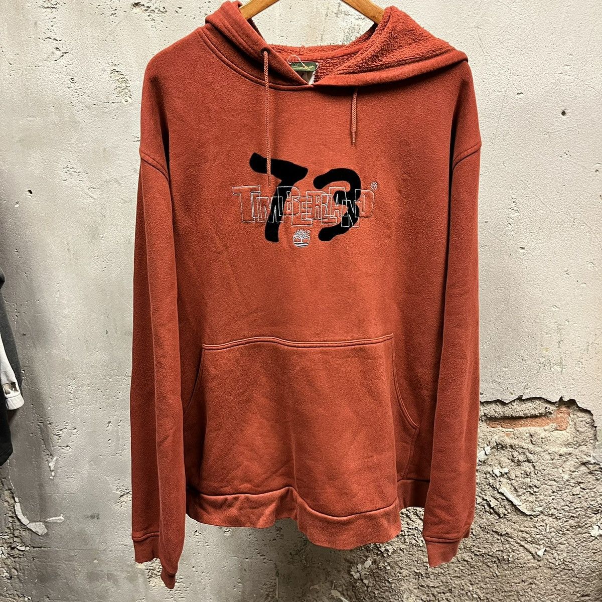 Timberland × Vintage Timberland 73 Vintage Y2K Burnt Orange Red Hoodie Sweatshirt Size US XXL / EU 58 / 5 - 1 Thumbnail