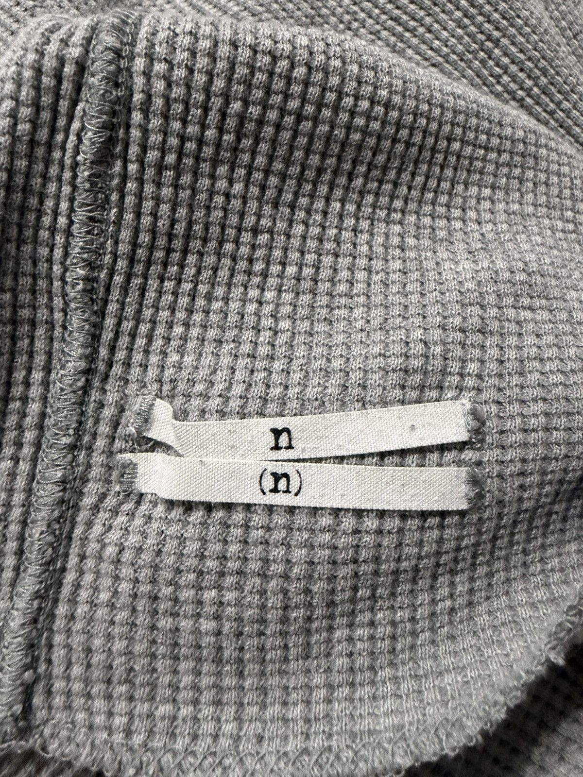 Number (N)ine Grey Waffle Thermal Long sleeve (1) Size US S / EU 44-46 / 1 - 6 Thumbnail