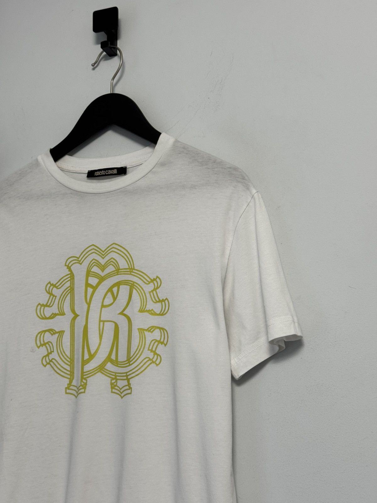 Roberto Cavalli Roberto Cavalli Graphic T-Shirt Mens White RC Snake Size US M / EU 48-50 / 2 - 4 Thumbnail
