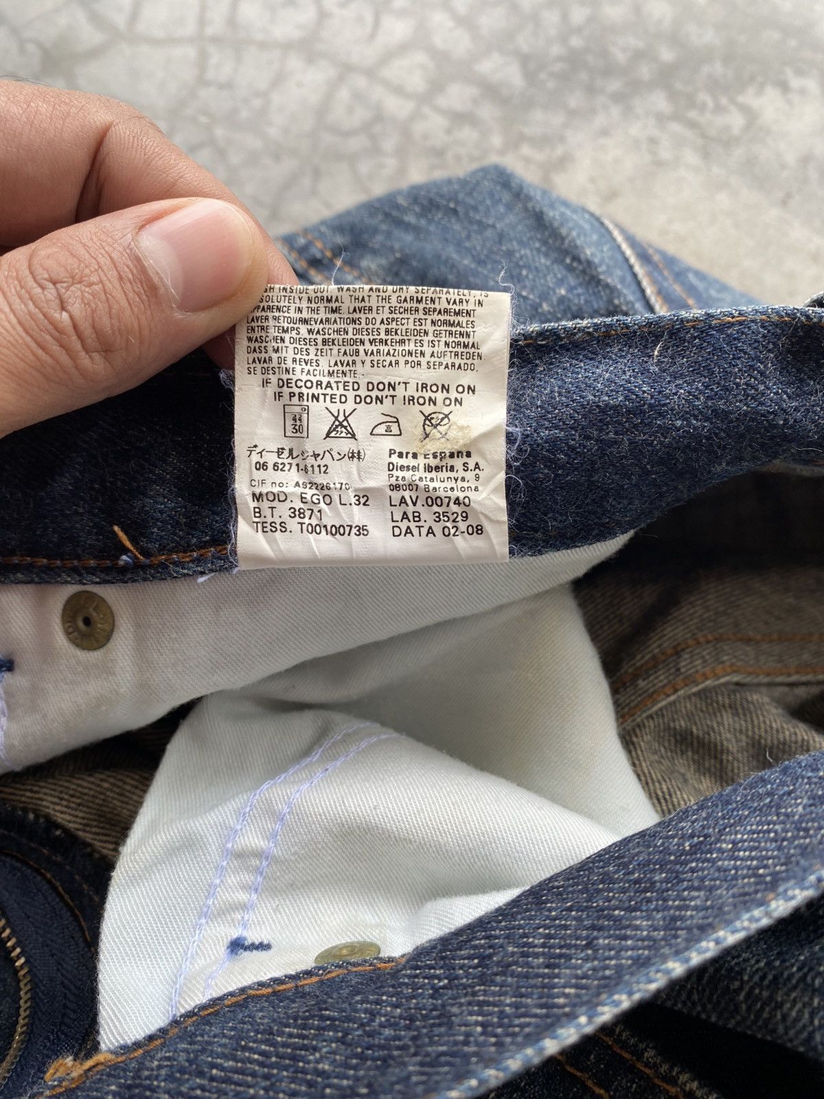 Diesel × Vintage Diesel Distressed Jeans Made in Italy Size 28" / US 6 / IT 42 - 12 Thumbnail