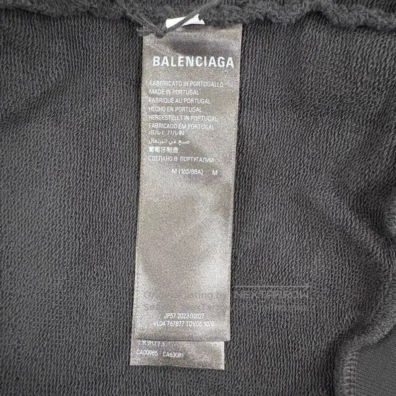 Balenciaga Balenciaga Dyed Graffiti Logo Black Hoodie Size US M / EU 48-50 / 2 - 5 Thumbnail