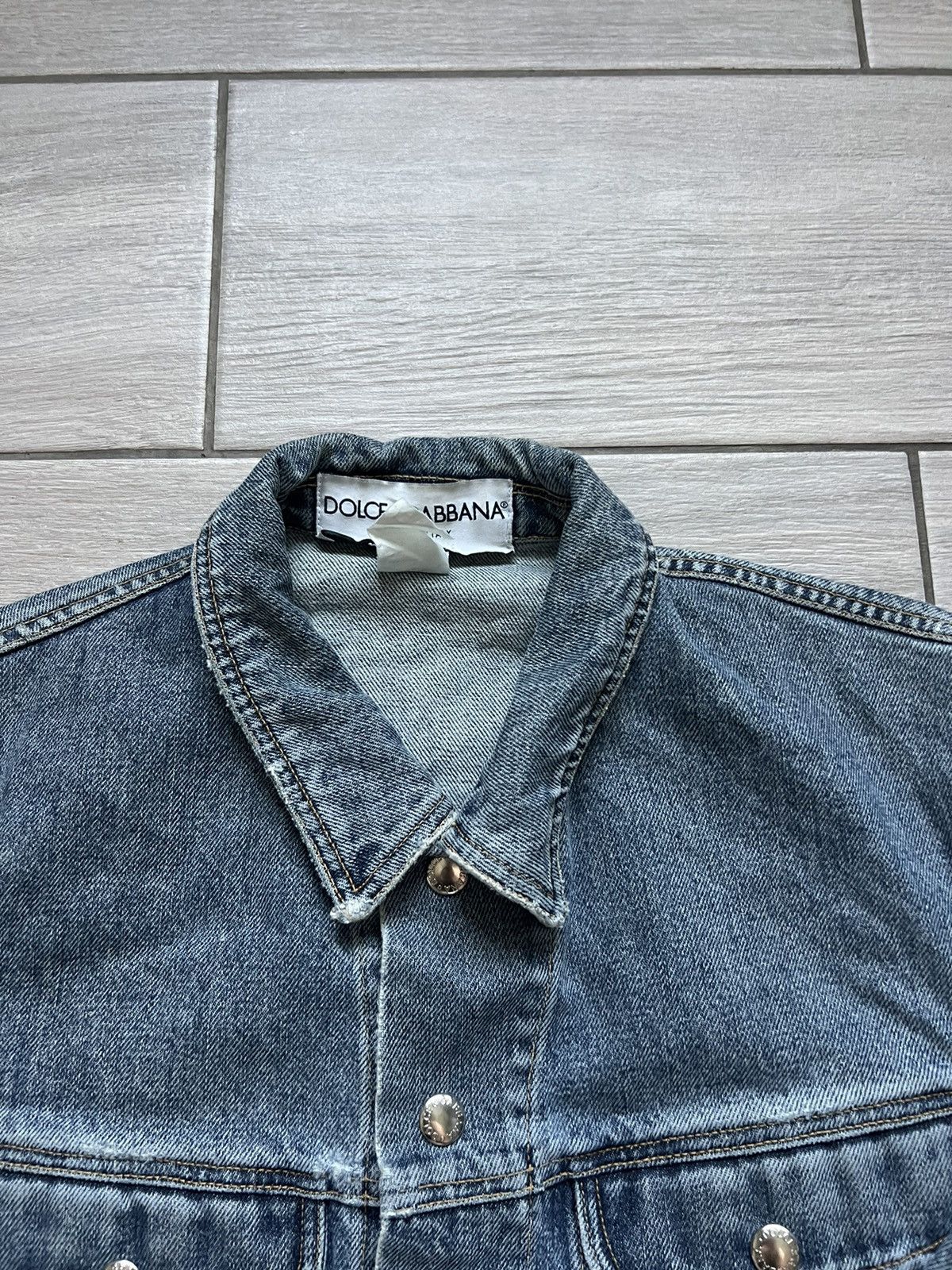 Dolce & Gabbana Vintage Dolce Gabbana Blue Denim Jeans Cargo Jacket Archive Size US L / EU 52-54 / 3 - 13 Thumbnail