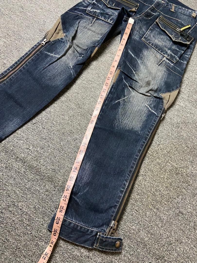 PPFM 🔥 Vintage PPFM Multizipper Bondage Jeans 🔥 (135) Size US 32 / EU 48 - 8 Thumbnail