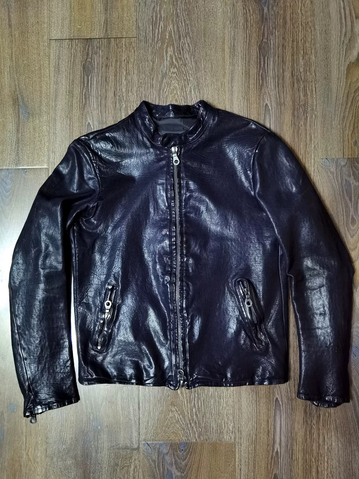 Isamu Katayama Backlash Backlash Yuki Katayama Purple Leather Jacket Size US M / EU 48-50 / 2 - 1 Thumbnail