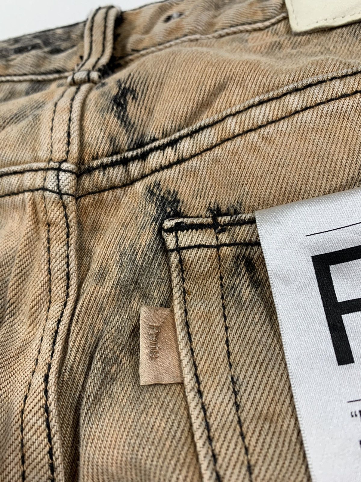 Japanese Brand Viva Studio Bleaching Jeans Pants Size US 30 / EU 46 - 6 Thumbnail