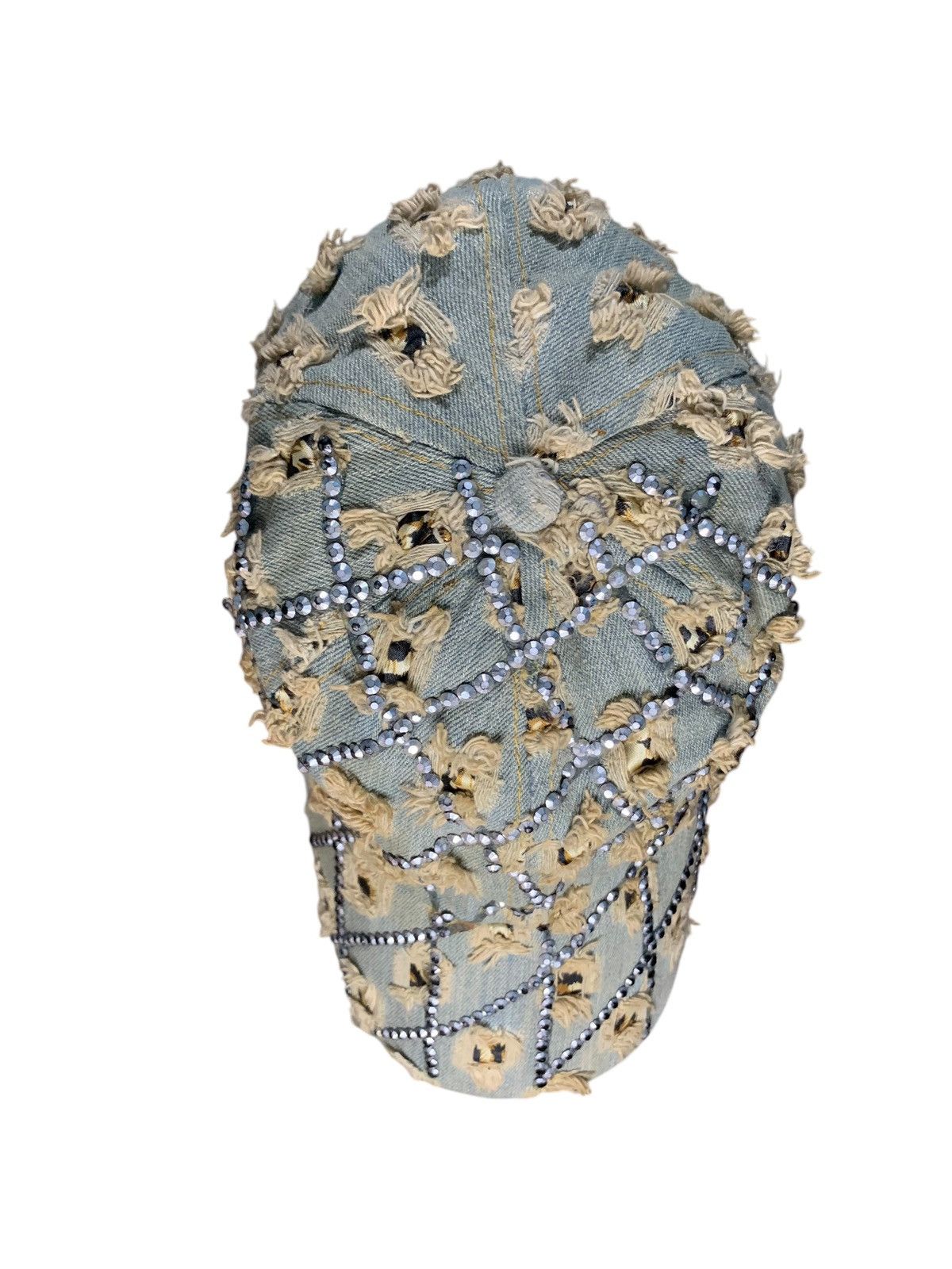 14th Addiction × Beauty Beast × KMRii Vintage japanese distressed studded leopard denim hat Size ONE SIZE - 3 Thumbnail
