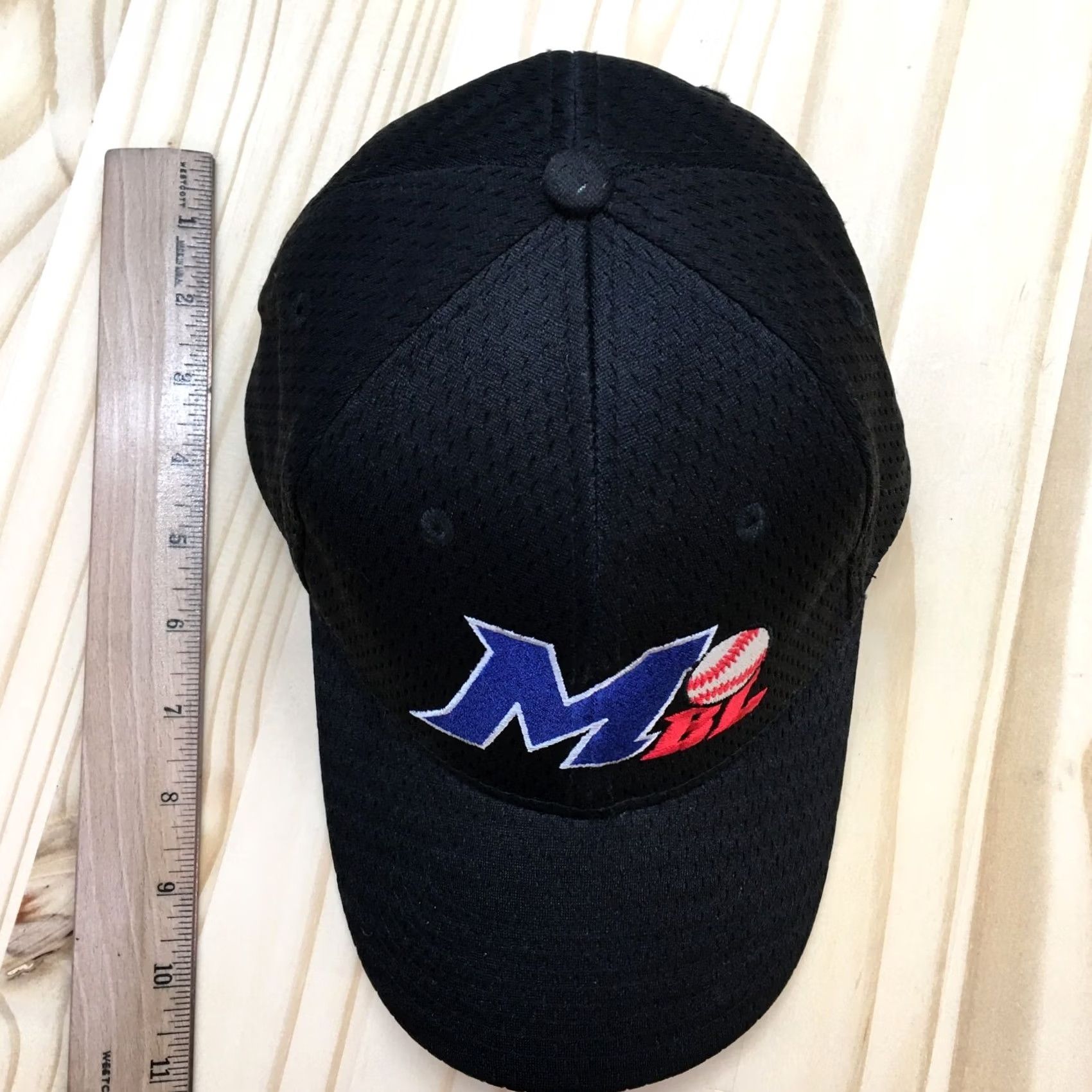 Vintage MBL MLB Baseball Cap Hat - Mens Black OS Adjustable Pacific Headwear Size ONE SIZE - 3 Thumbnail
