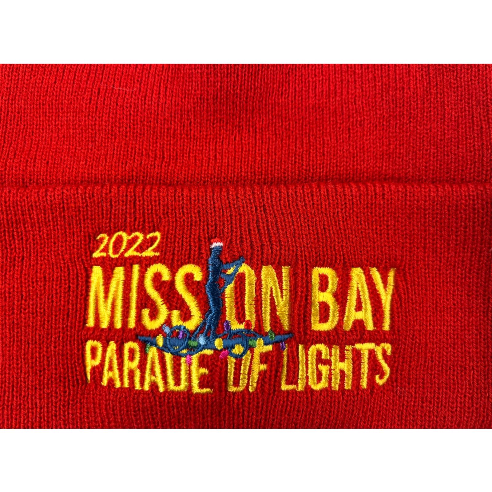 Port & Company Port & Company Beanie Adult Red Knit Acrylic 2022 Mission Bay Boat Parade of Lights Christmas Ski Outdoor Parade Hats Mens Women Size ONE SIZE - 2 Thumbnail