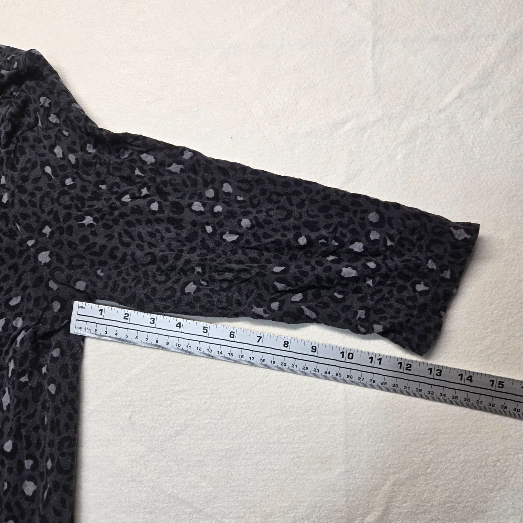 Vintage Time And Tru Animal Print Pullover Sweater Dress 3XL Black Womens Size XXL / US 16-18 / IT 52-54 - 4 Thumbnail