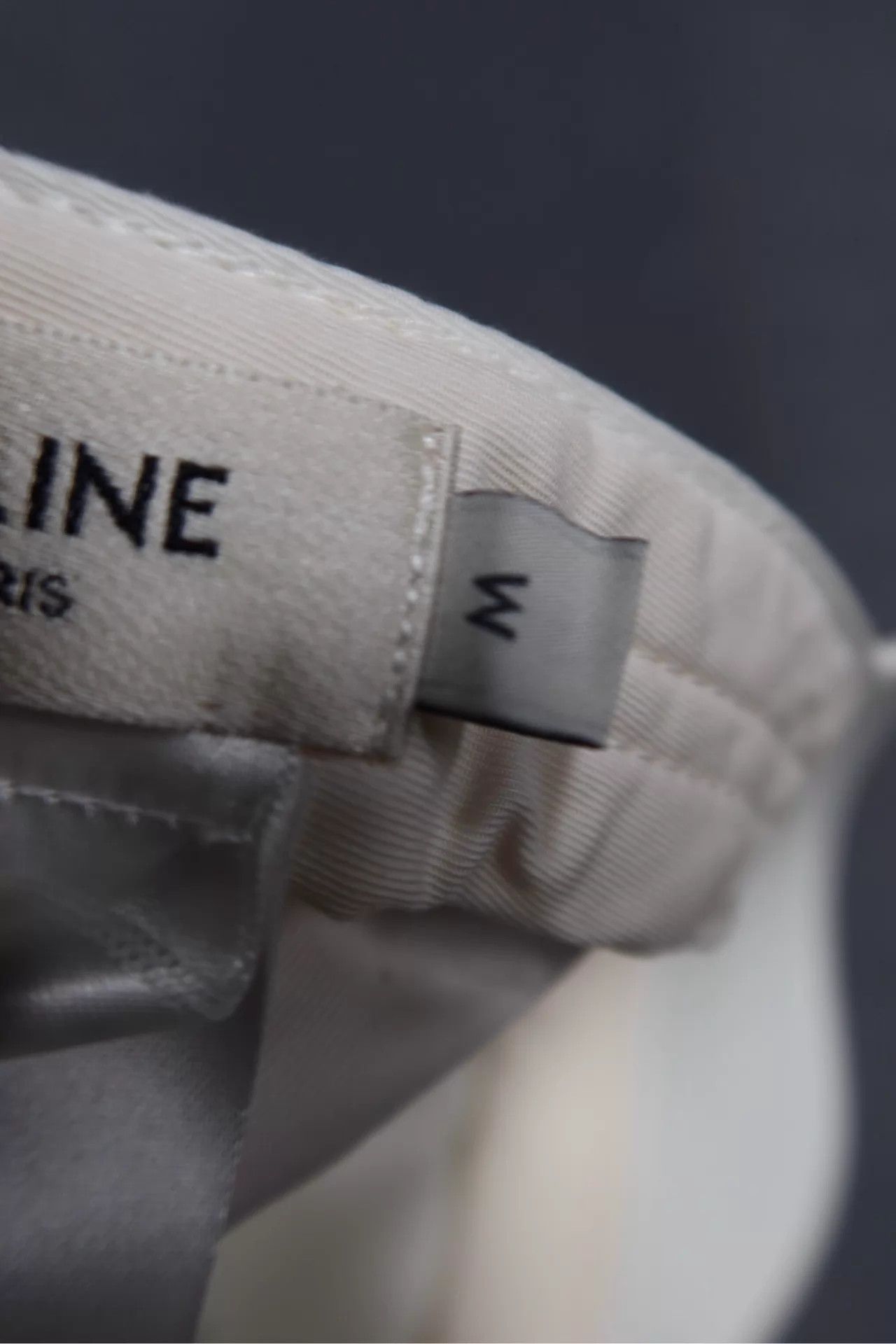 Celine CELINE Women's White Cotton Cap M Worn Once Size ONE SIZE - 4 Thumbnail