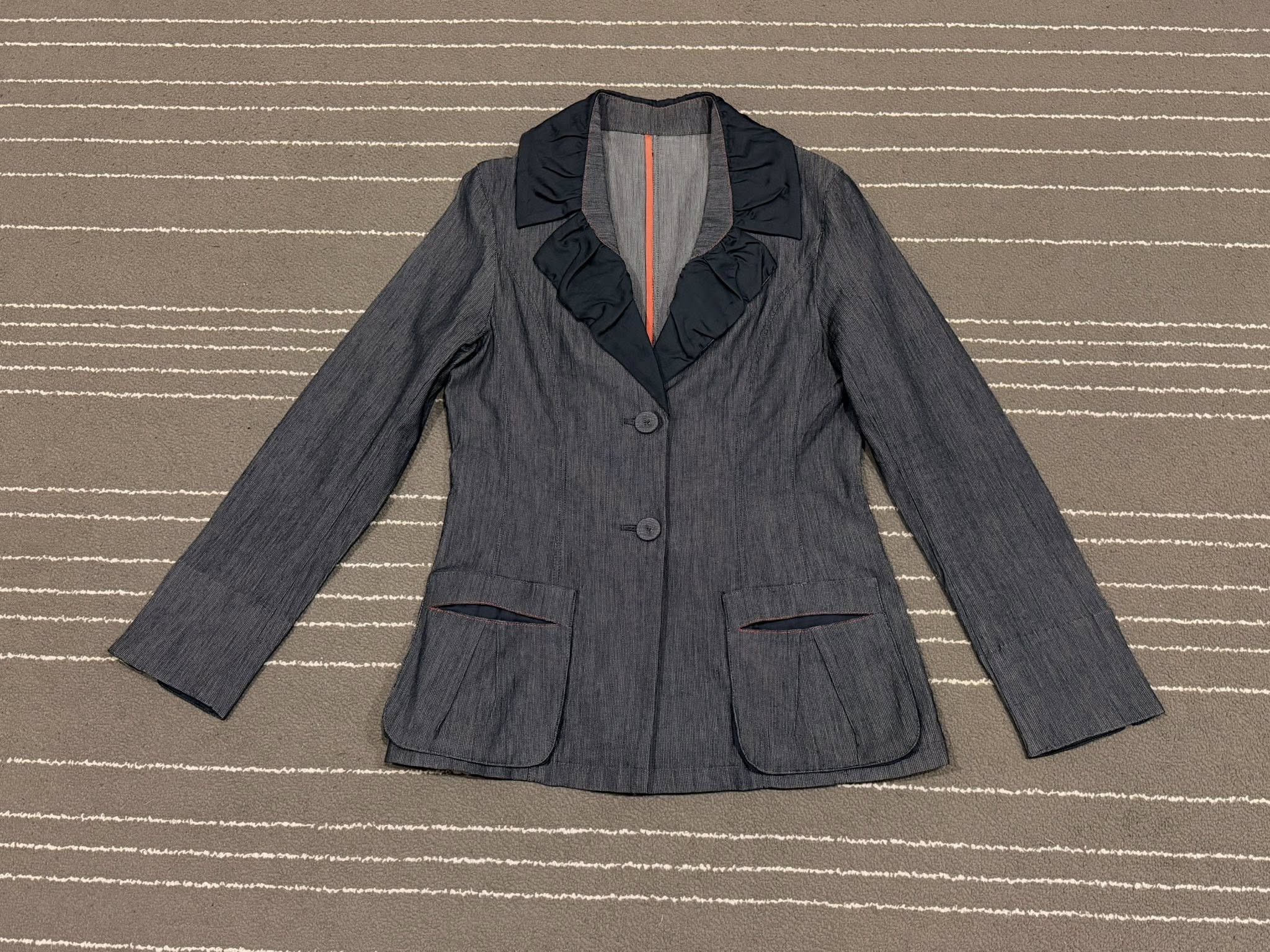 Hiroko Koshino Homme HIROKO BIS by hiroko KOSHINO women blazer S 3161 Size S / US 4 / IT 40 - 3 Thumbnail