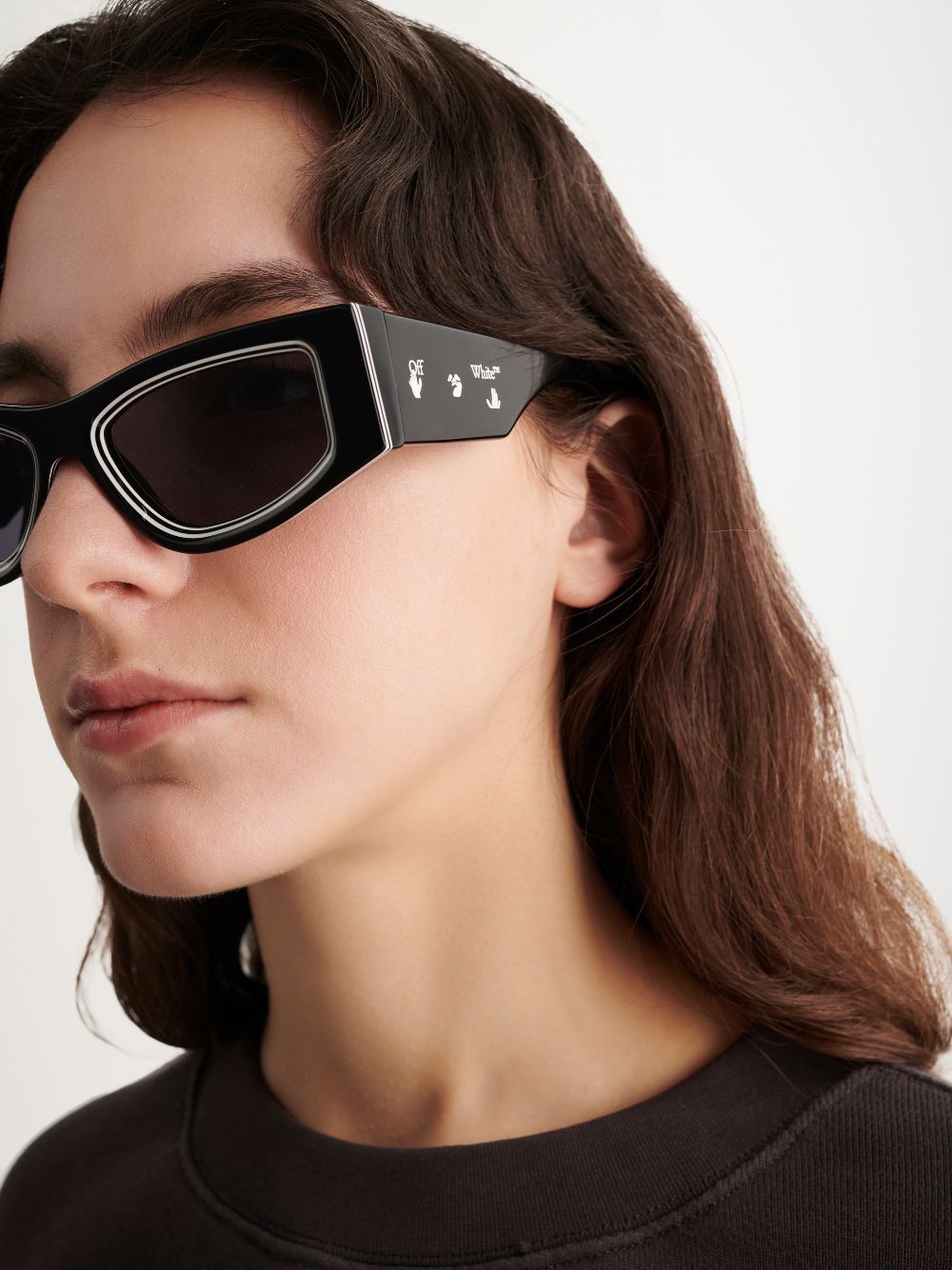 Off-White NEW OFF-WHITE ANDY 11007 BLACK UNISEX SUNGLASSES OFF-WHITE Size ONE SIZE - 2 Thumbnail