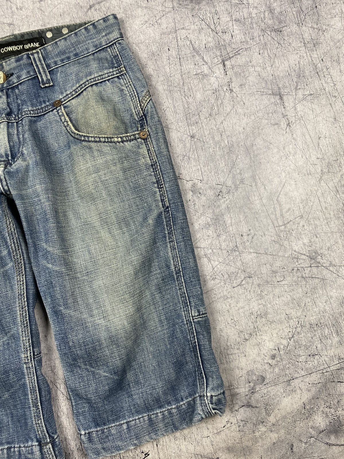 Other Vintage Psycho Cowboy Brand y2k Denim Shorts Size US 29 - 3 Thumbnail