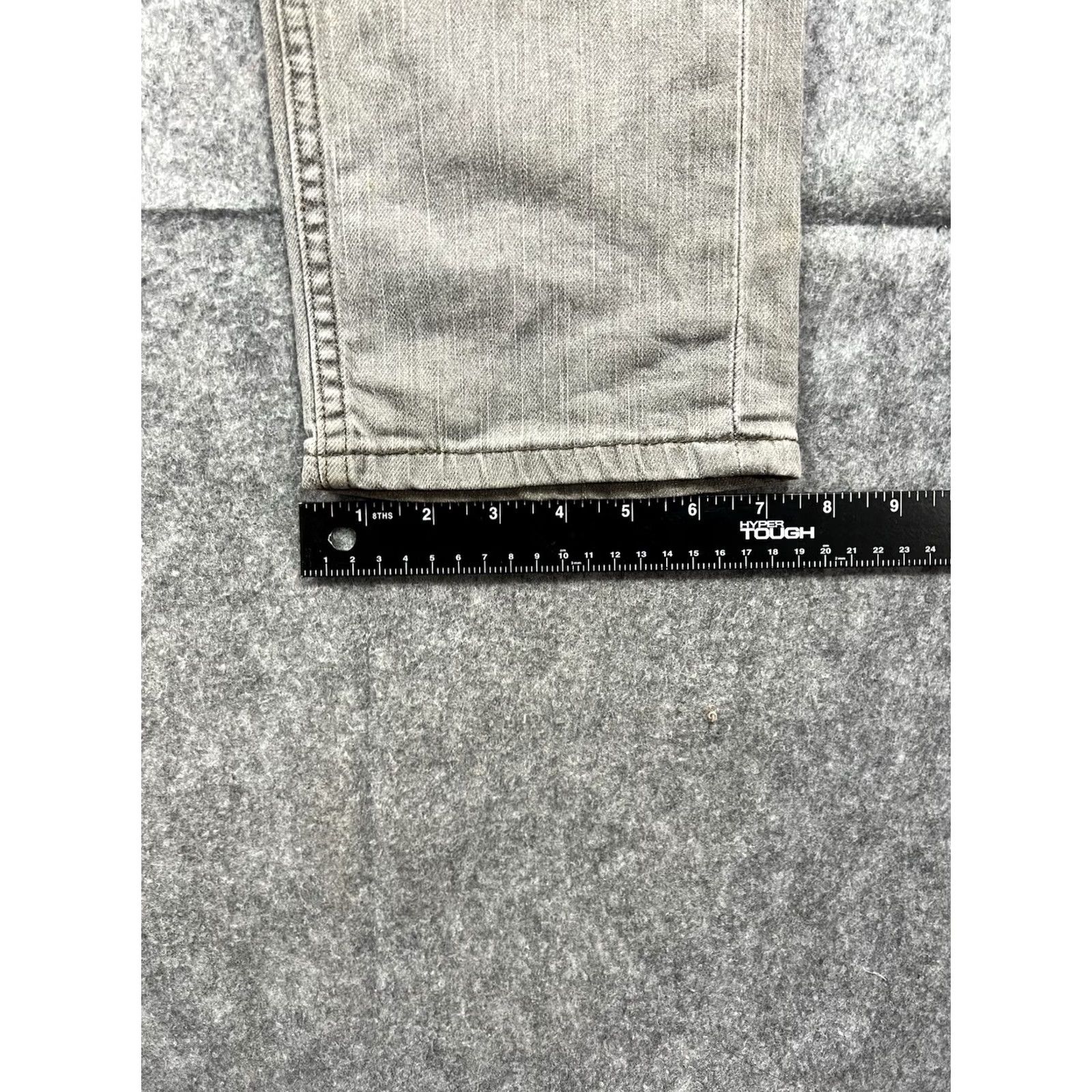 Levi's VINTAGE Levi's 511 Jeans Slim Straight 32x30 Gray Men's Distressed Stained 5-Pocket Denim Cotton Regular Rise Mid Size US 32 / EU 48 - 6 Thumbnail