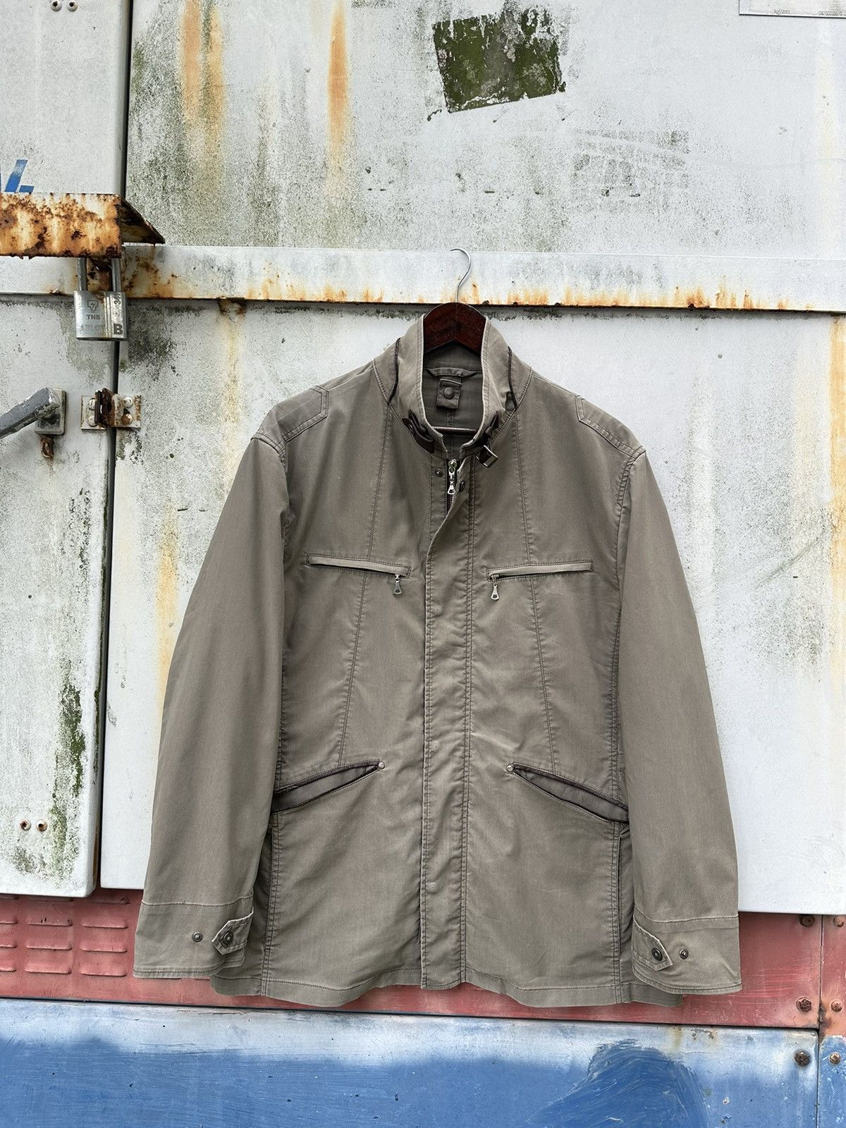 Vintage 👹Vintage Intermezzo Olive Green Chore Jacket Size US L / EU 52-54 / 3 - 3 Thumbnail