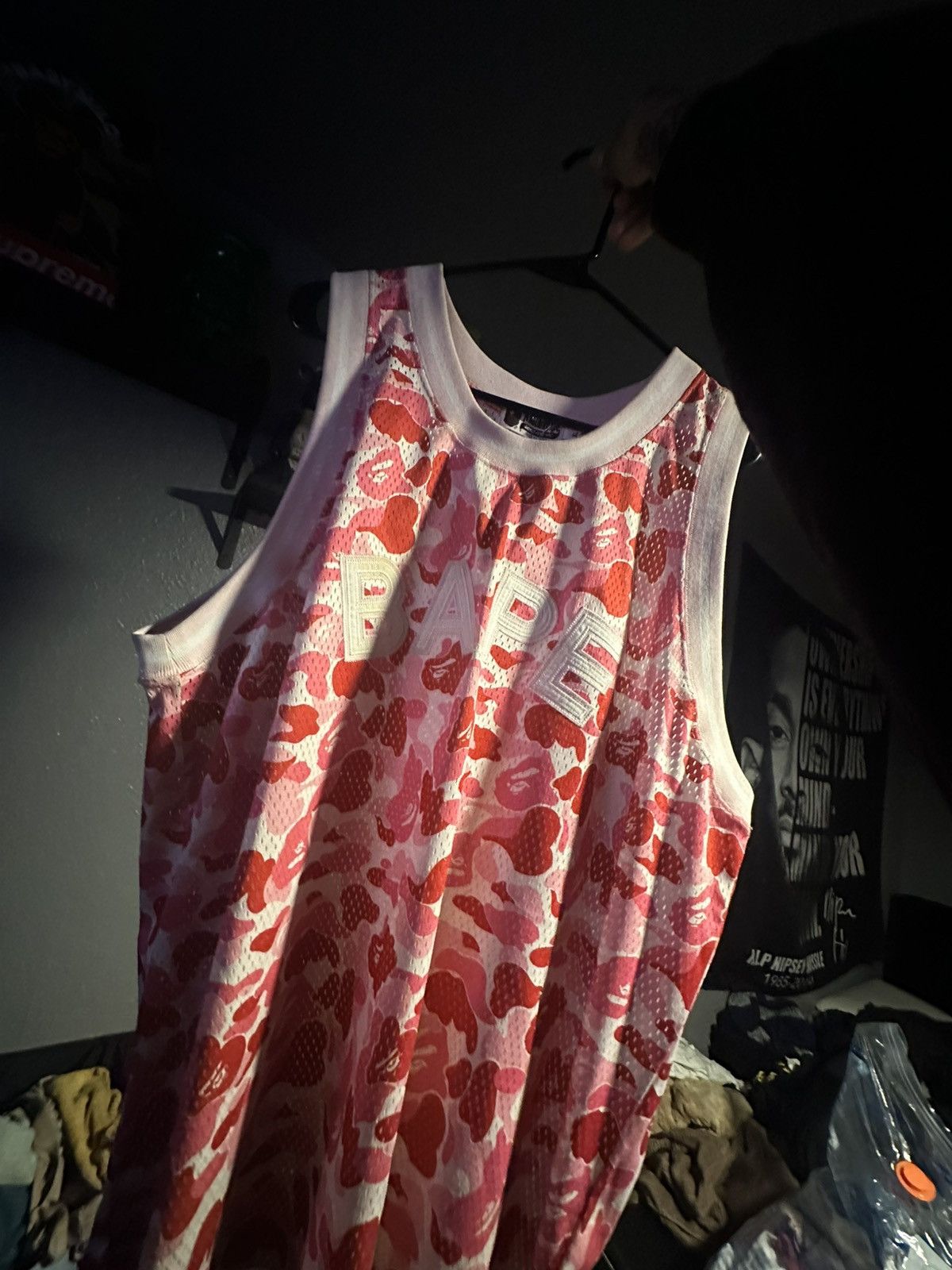 Bape Pink Abc camo Bape Jersey Size US XL / EU 56 / 4 - 1 Thumbnail