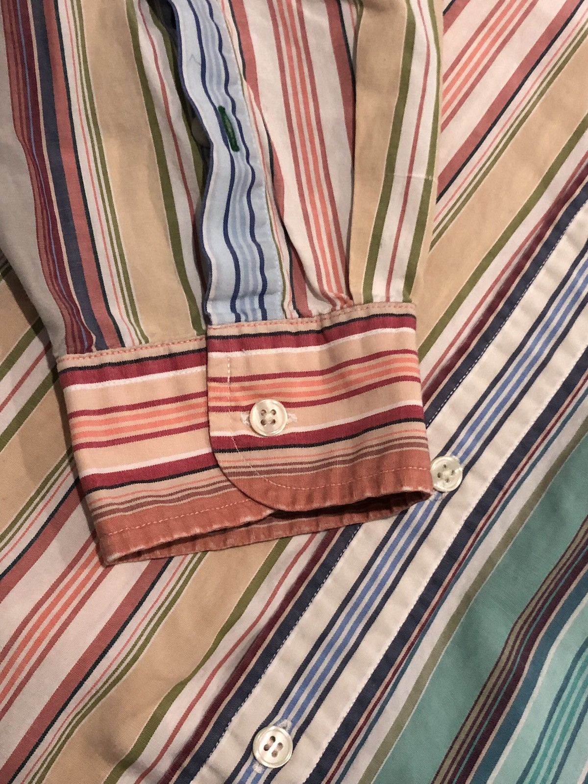 Tommy Hilfiger × Vintage 90s Tommy Hilfiger Striped Button Down Size US L / EU 52-54 / 3 - 4 Thumbnail